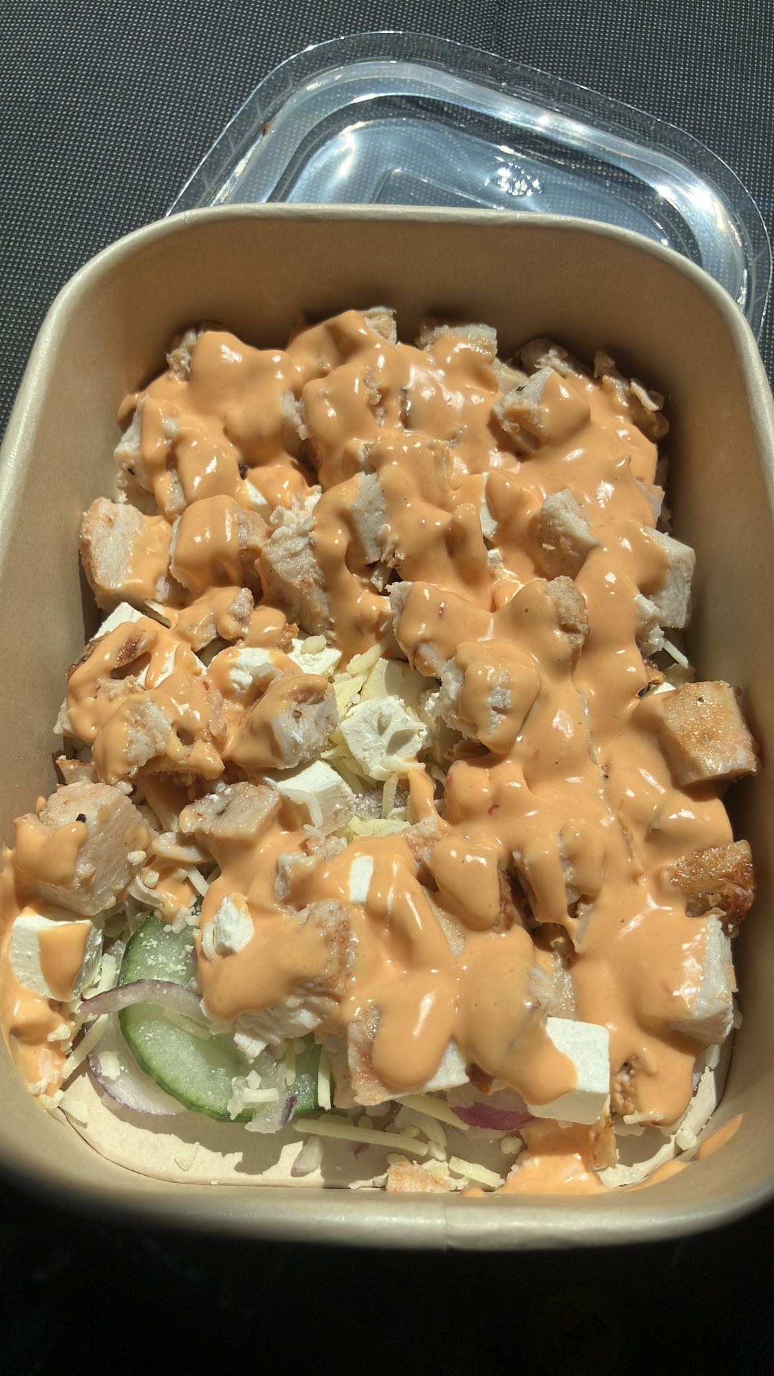 Kycklingsallad med dressing