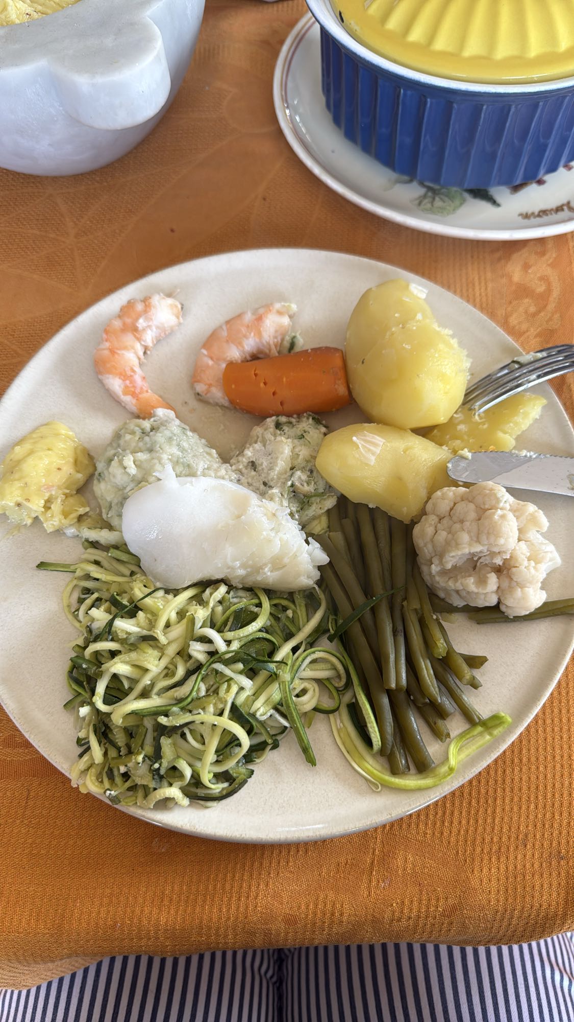 Assiette poisson légumes
