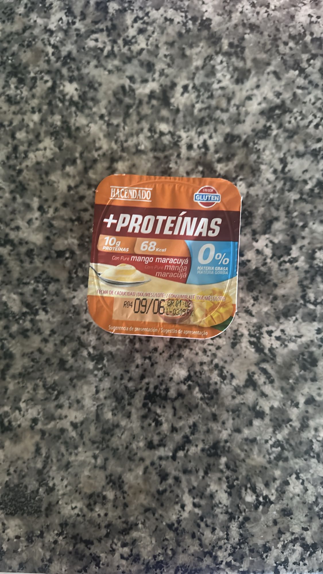 Yogur proteínas mango