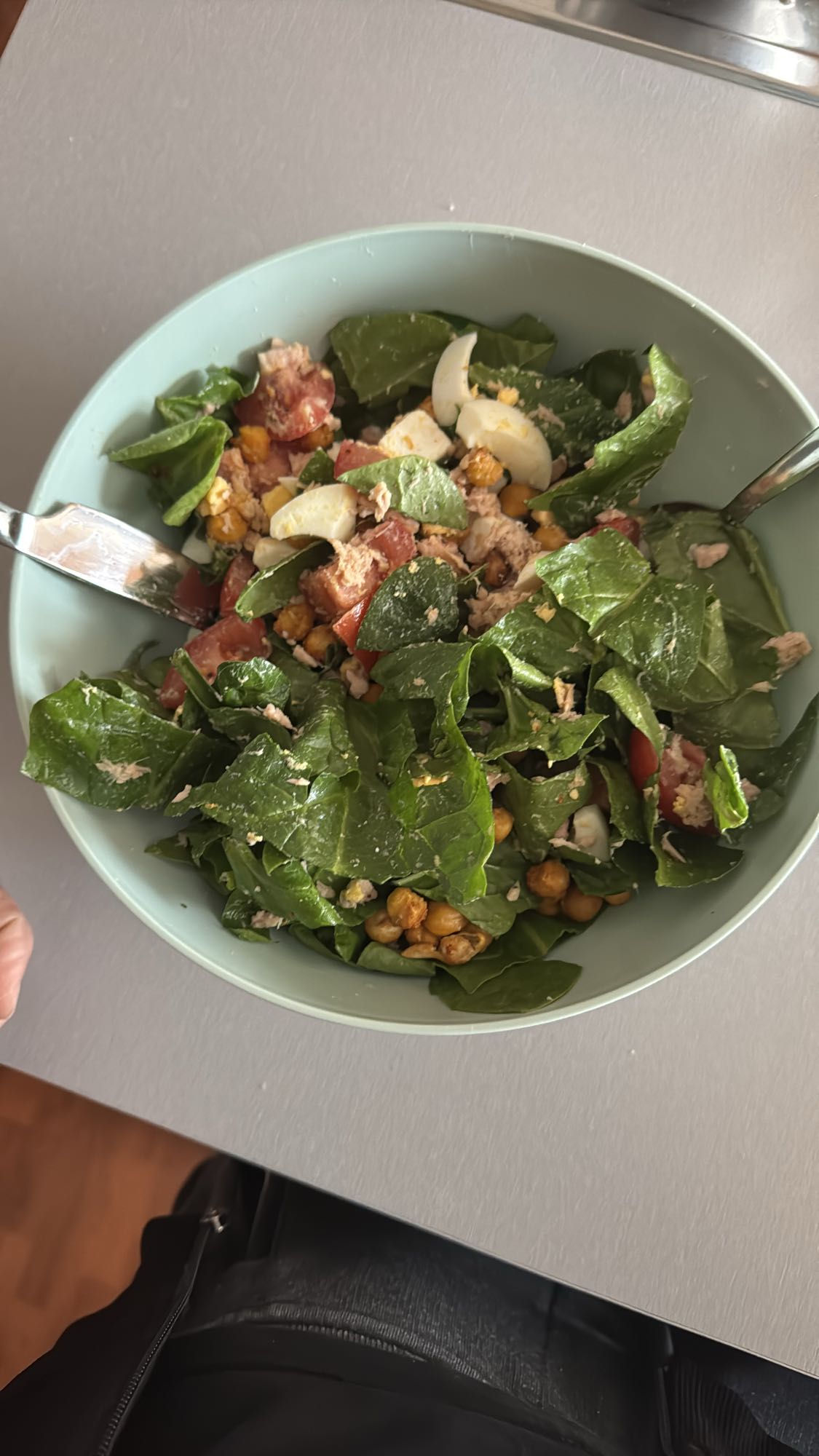 Ensalada de atún y garbanzos