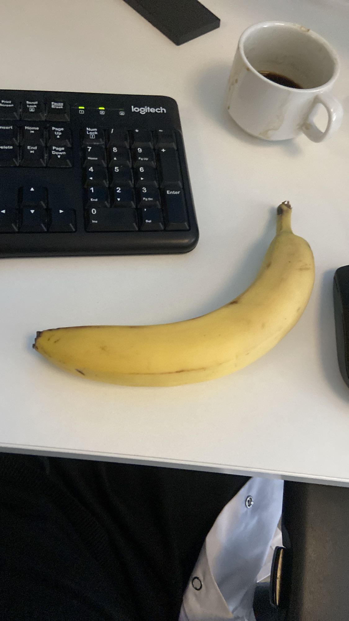 Banana and black coffee