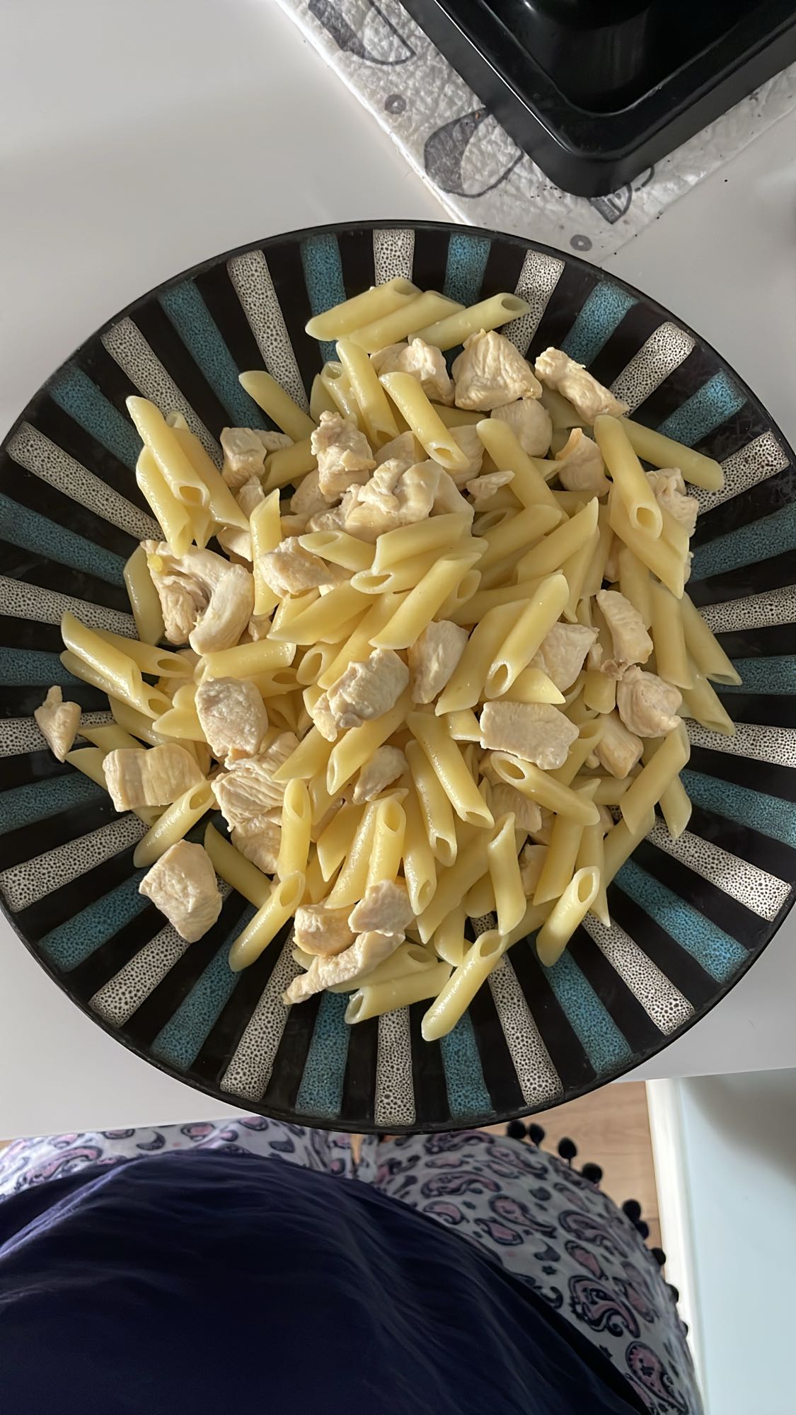 Pasta con pollo