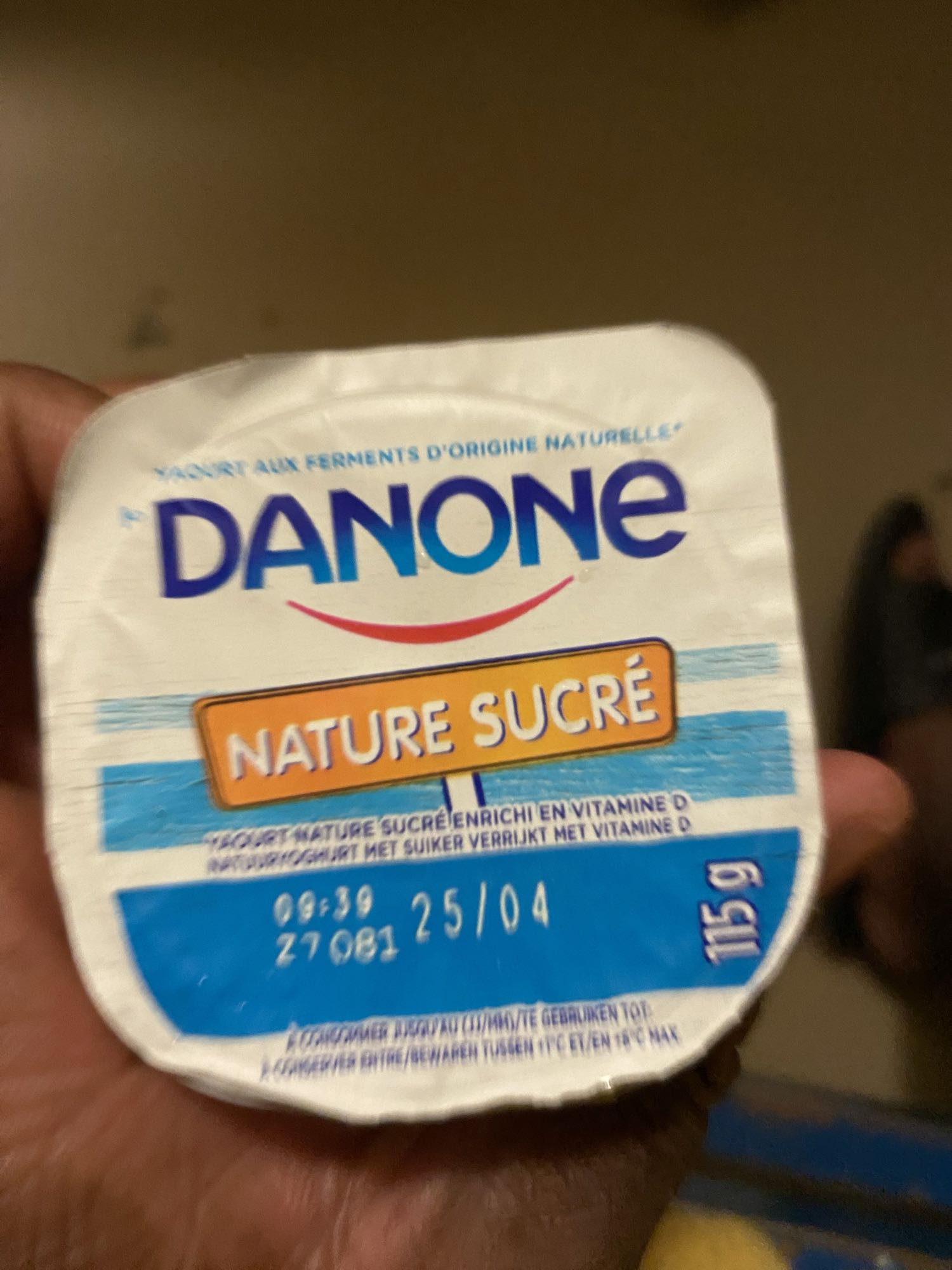 Yaourt nature sucré