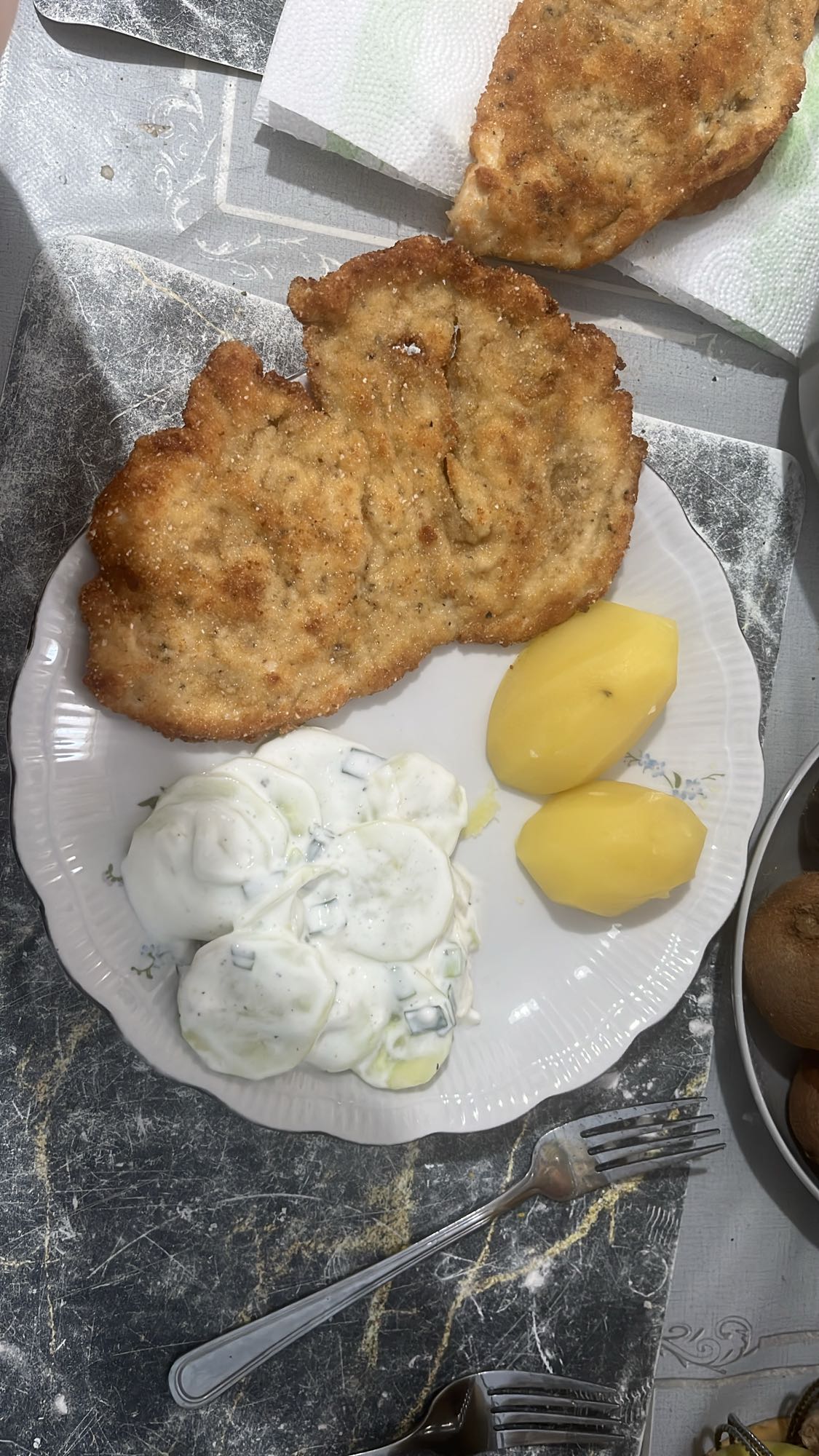 Kotlet z ziemniakami