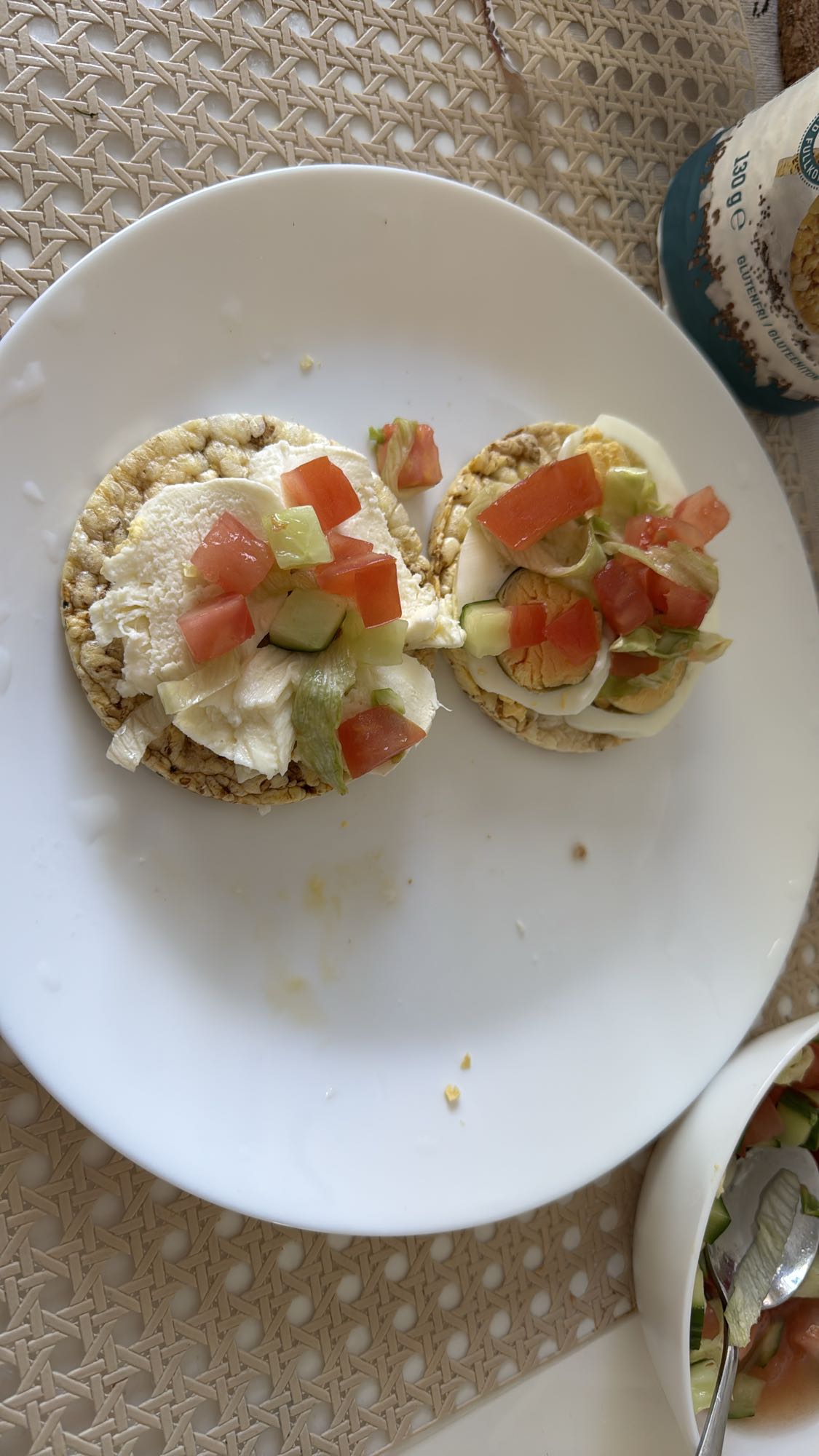 Riskakor med pålägg