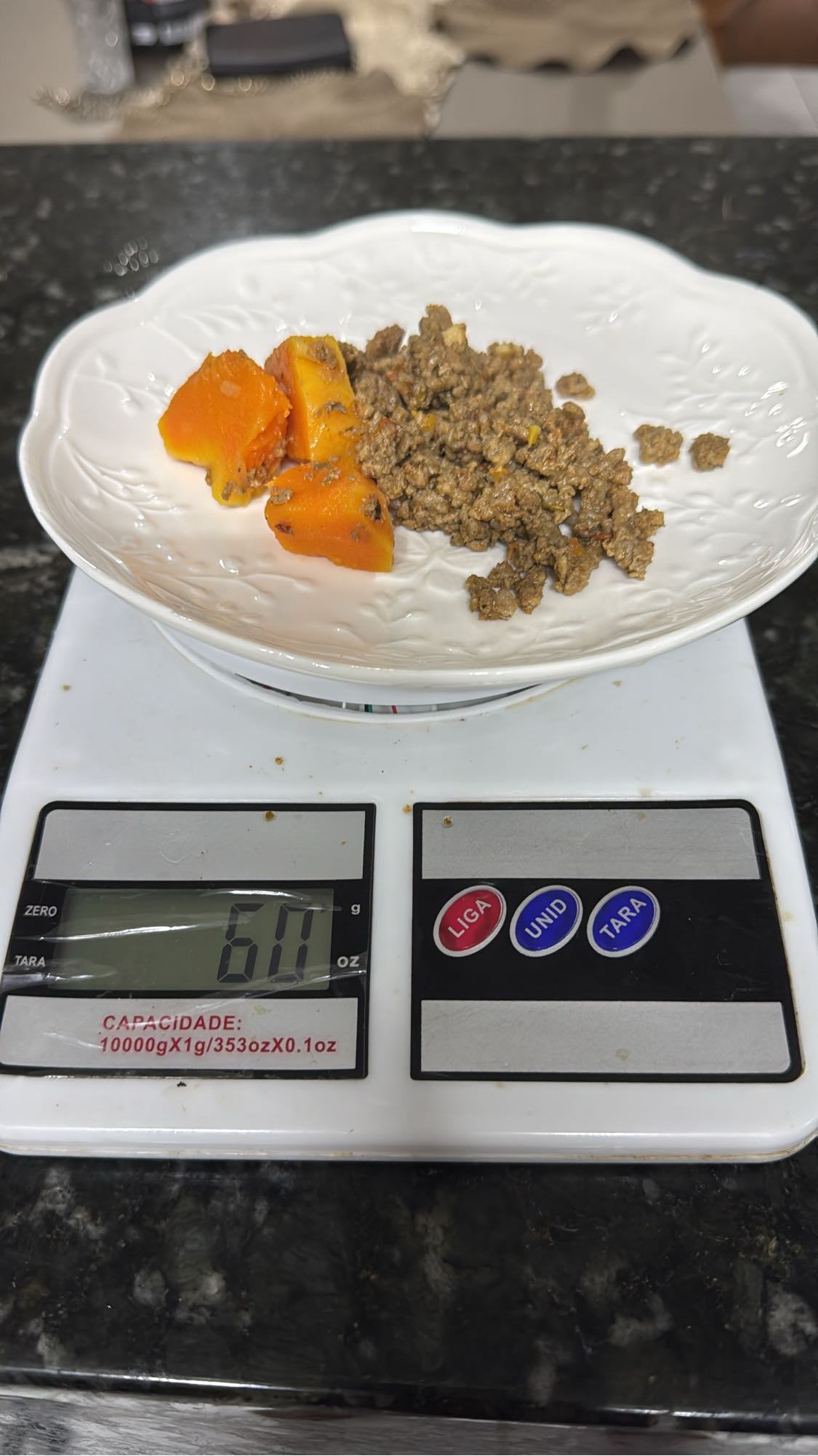 Carne moída e abóbora