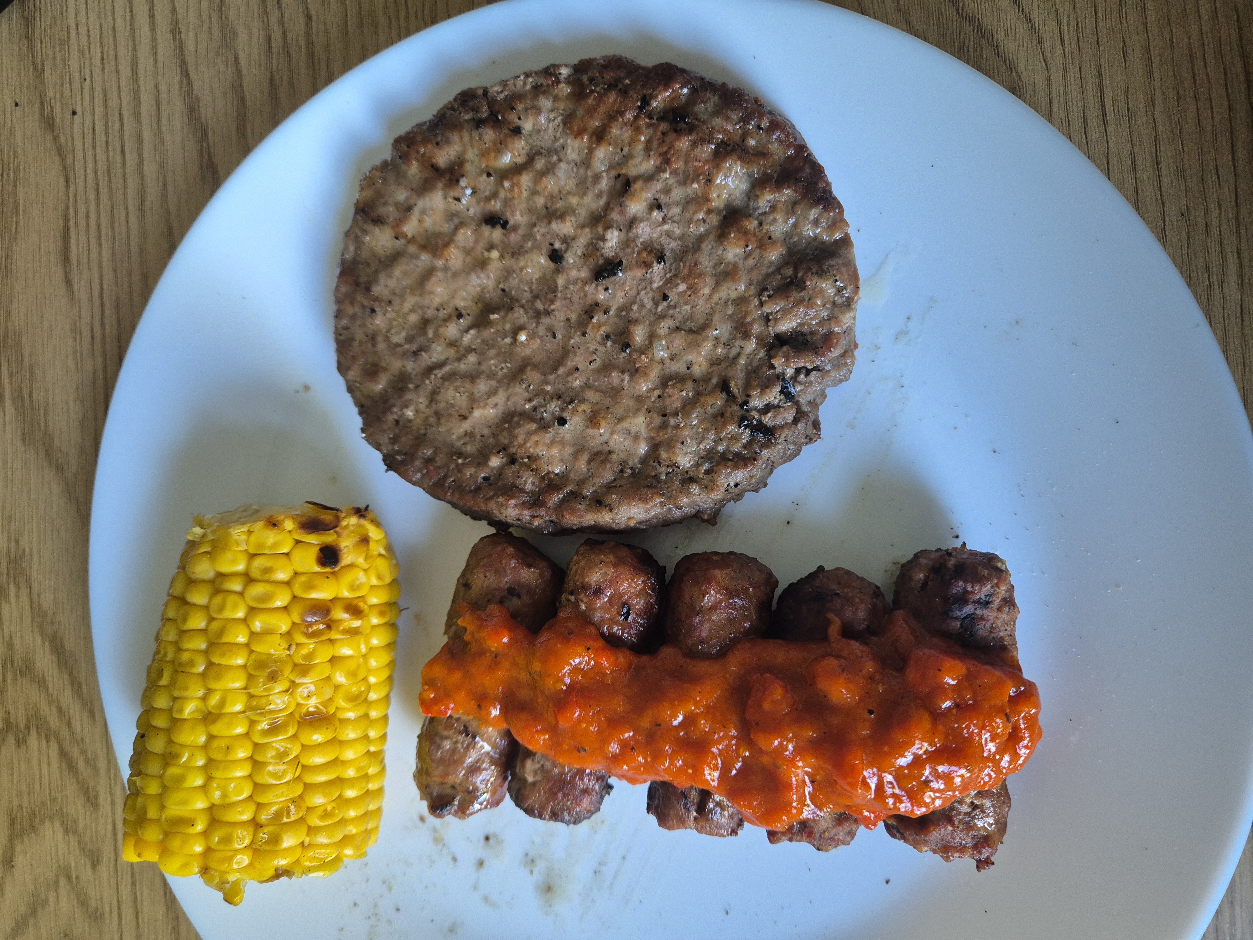 Grilltallrik med majs