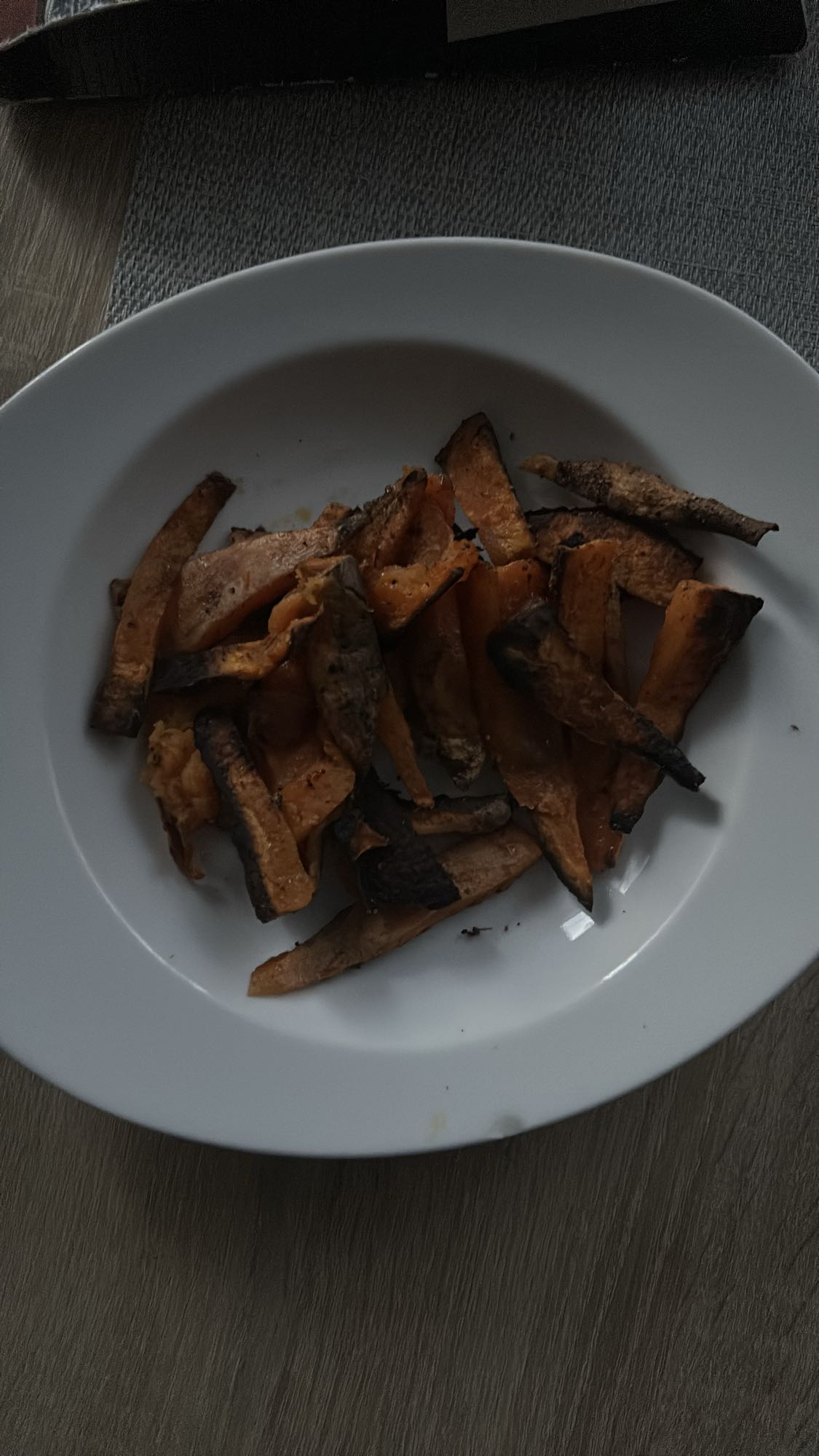 Pieczone frytki z batata