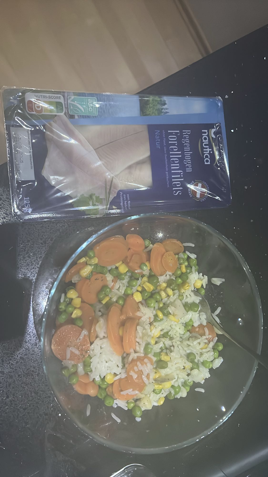 Ryż z warzywami i rybą