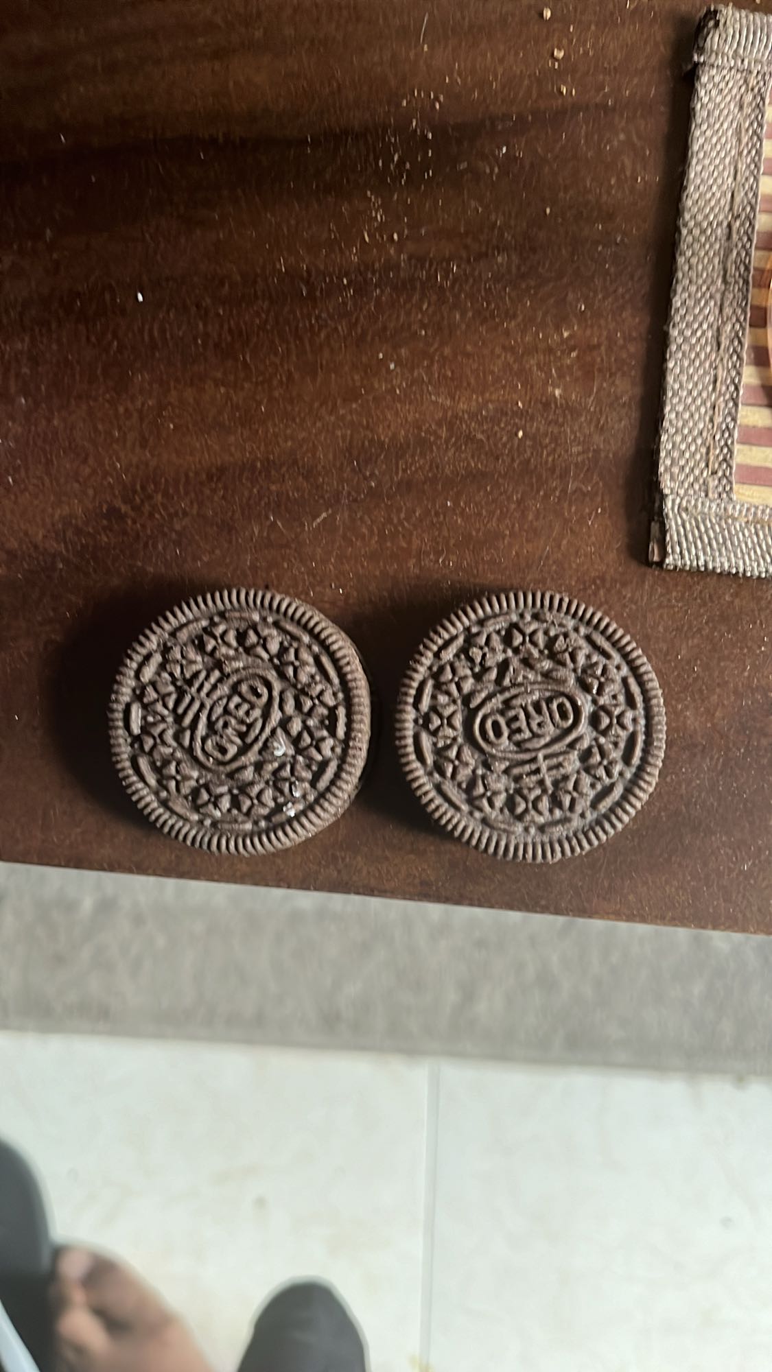 Two Oreo cookies