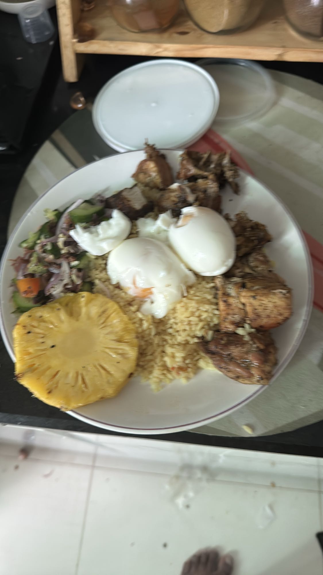 Grilled Chicken Rice Plate