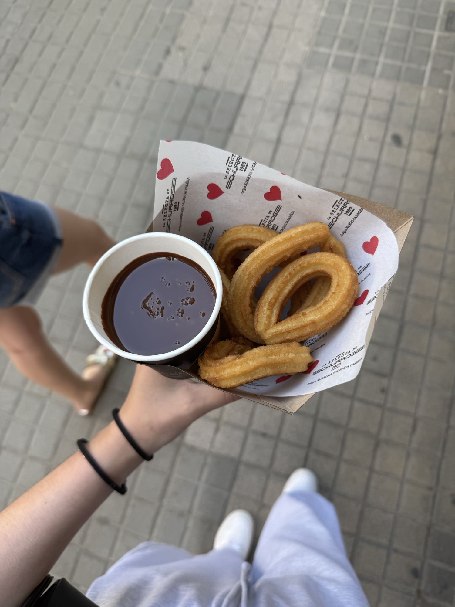 Churros avec chocolat