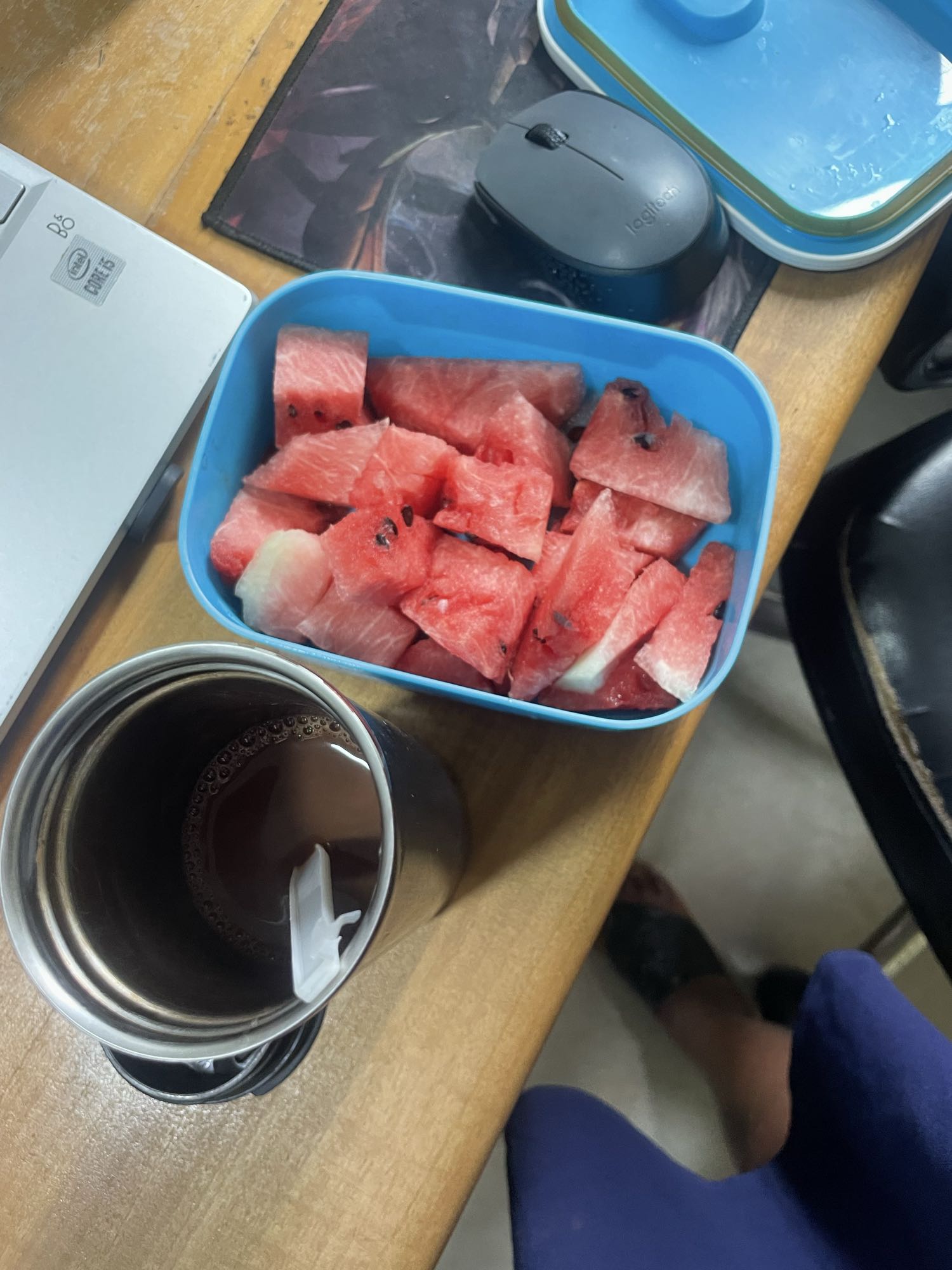 Watermelon and chocolate drink