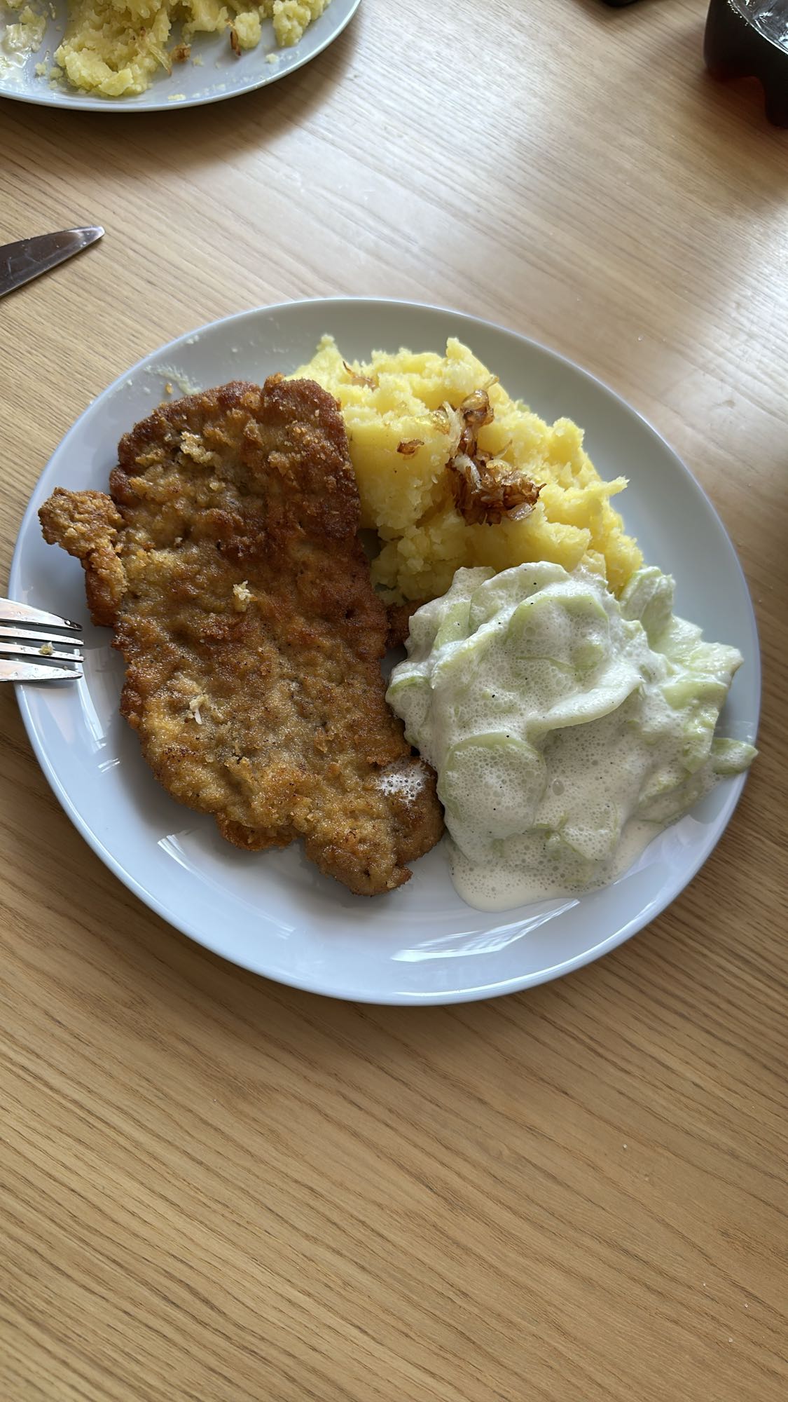 Kotlet z ziemniakami