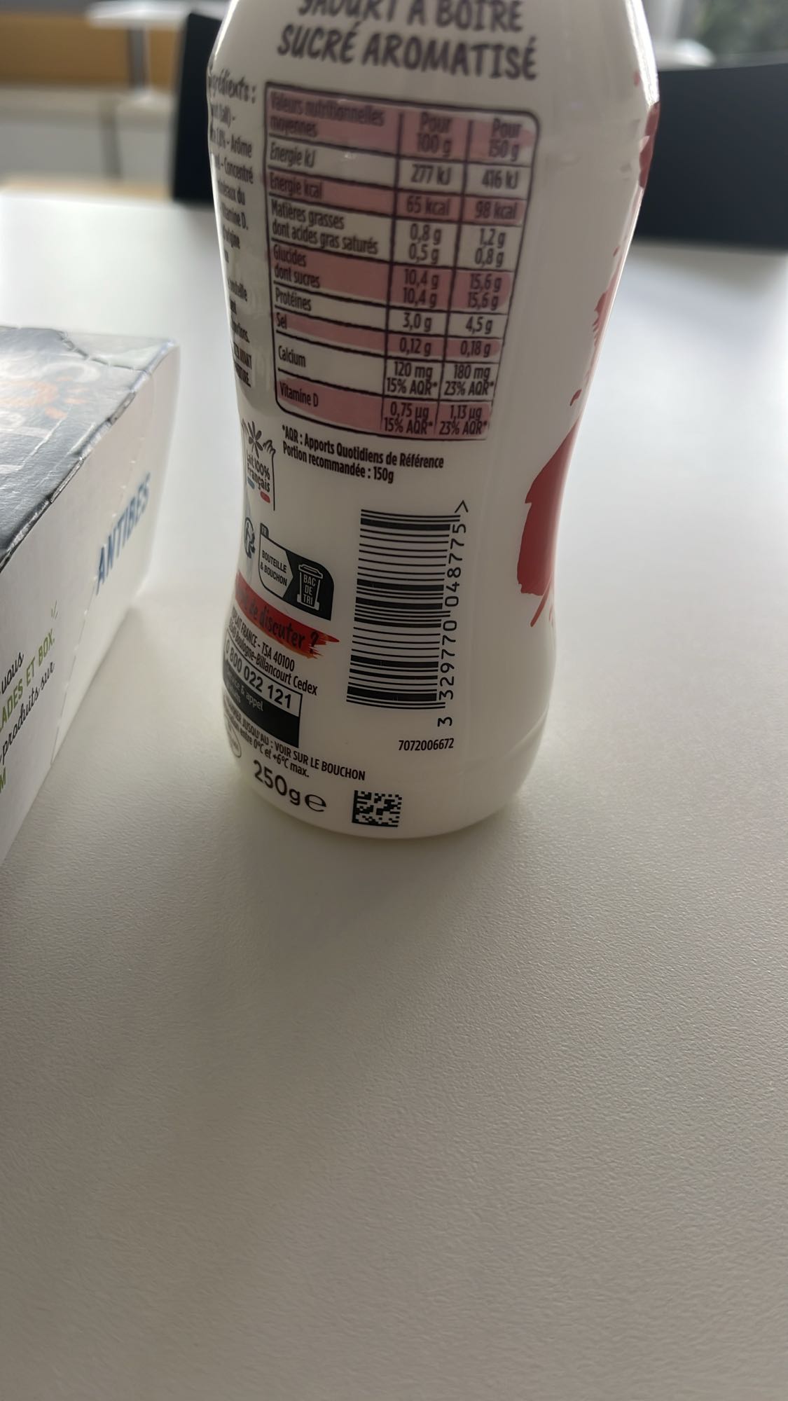 Yaourt sucré à boire