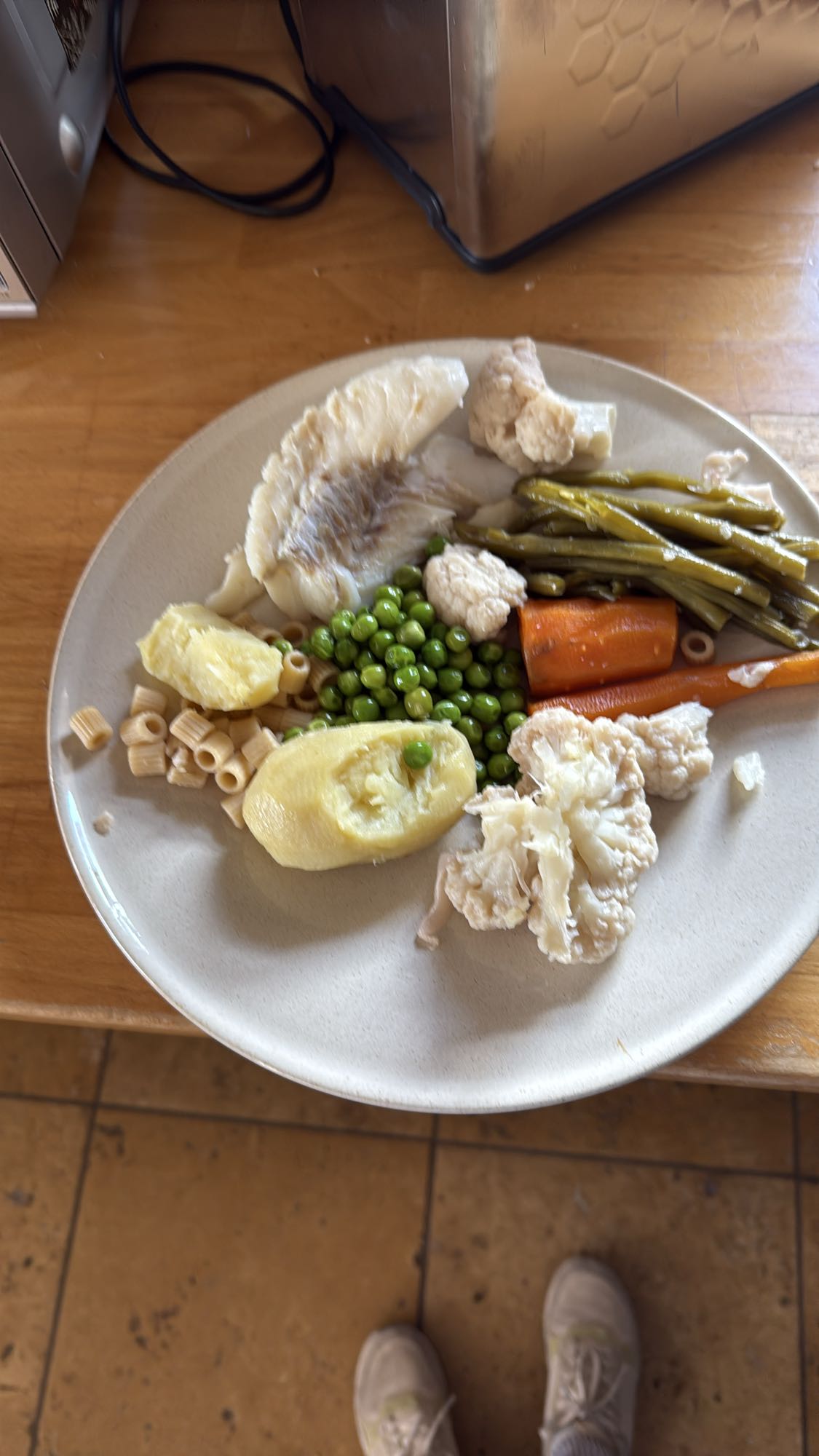 Assiette légumes poisson