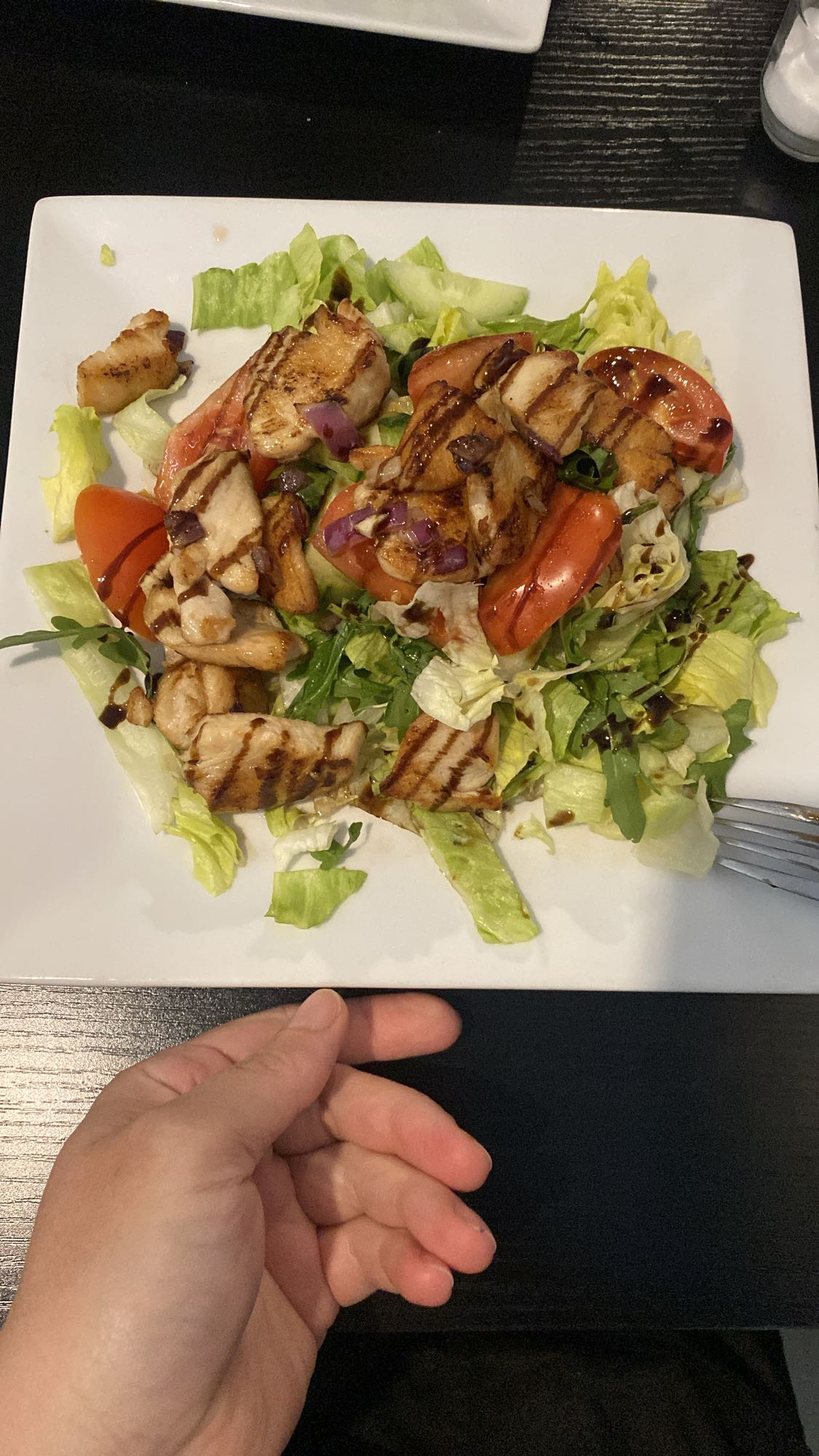 Gegrillter Hähnchensalat