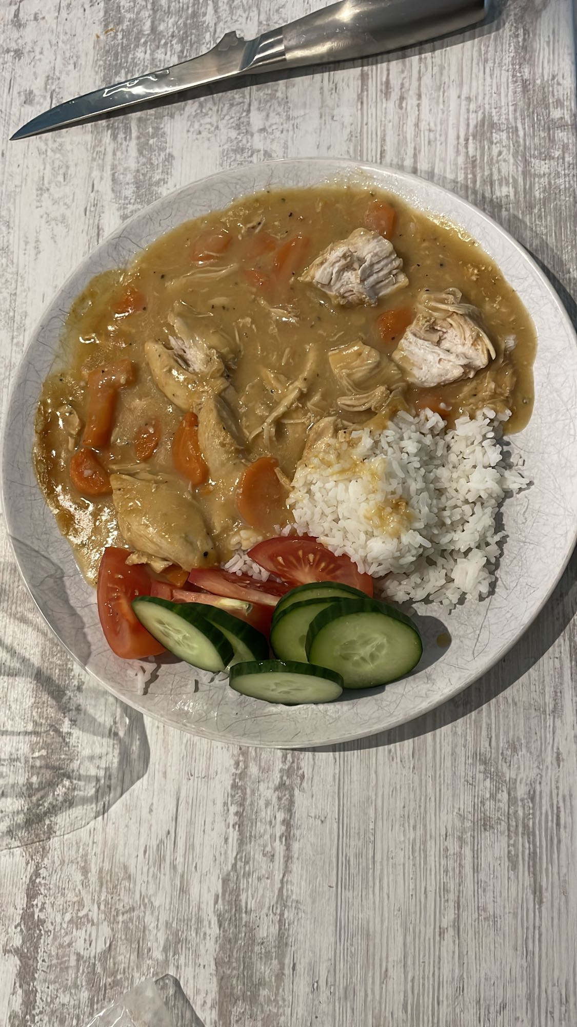 Kycklinggryta med ris