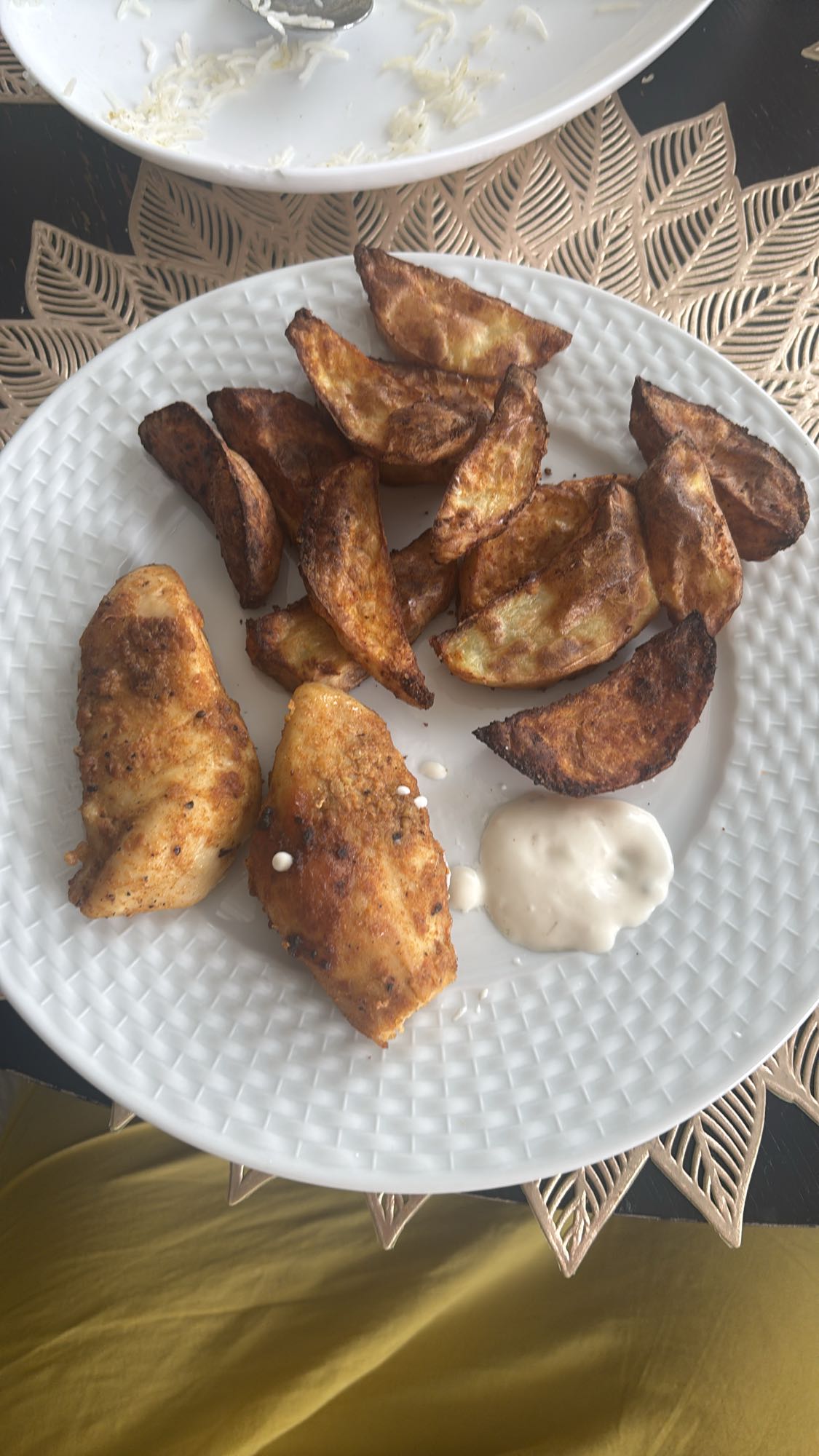 Kyckling med potatisklyftor