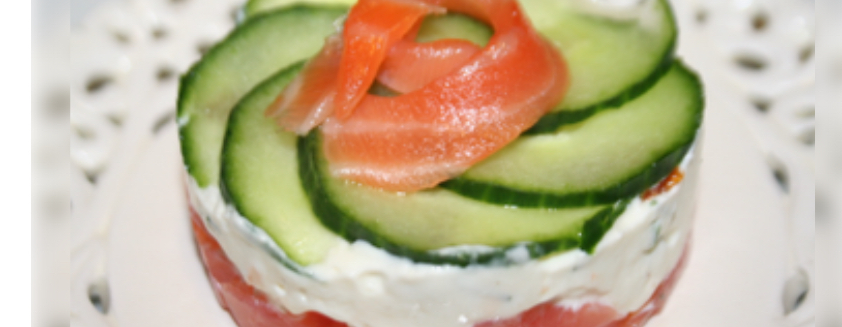 Tartare saumon concombre
