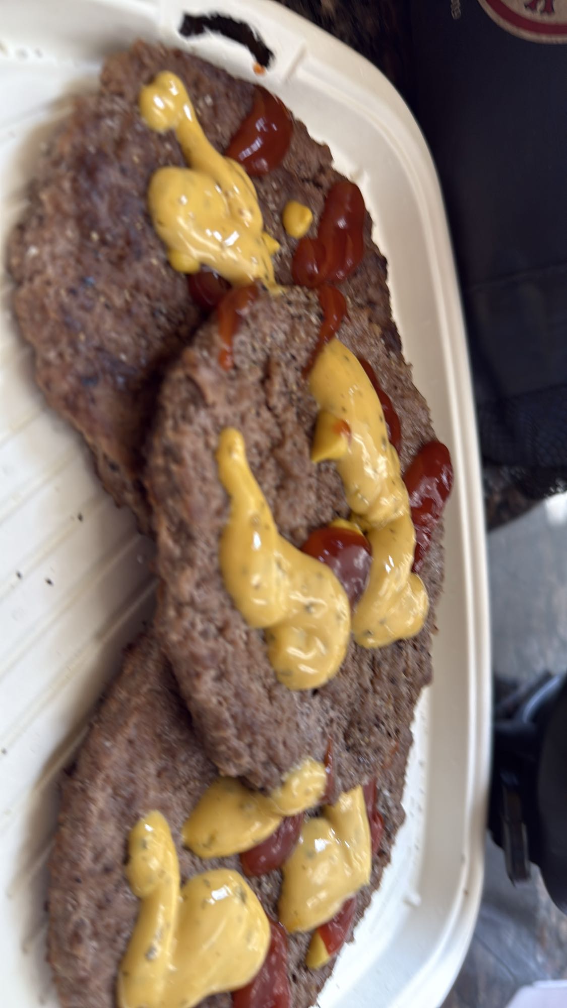 Galettes boeuf sauce