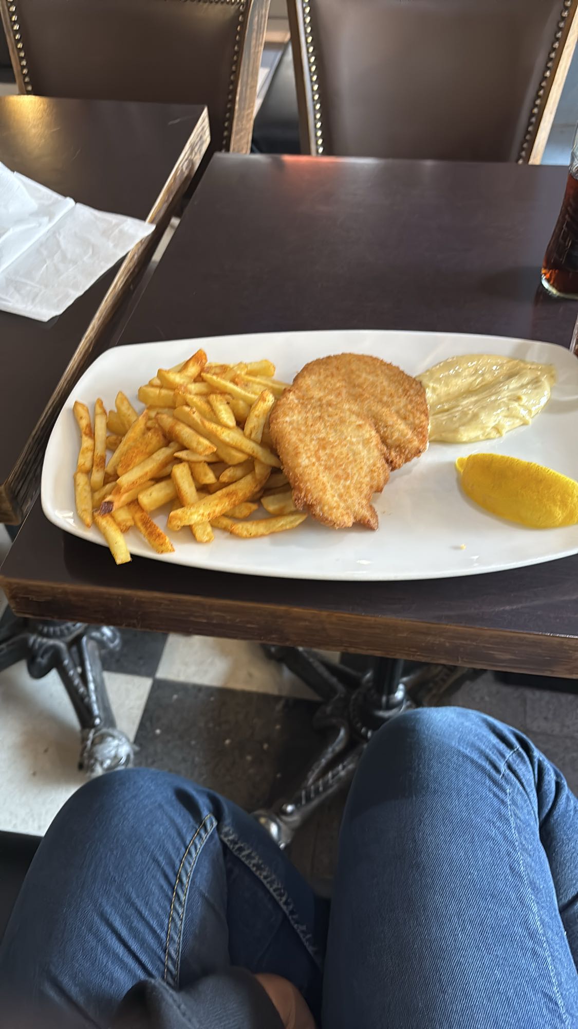 Schnitzel med pommes