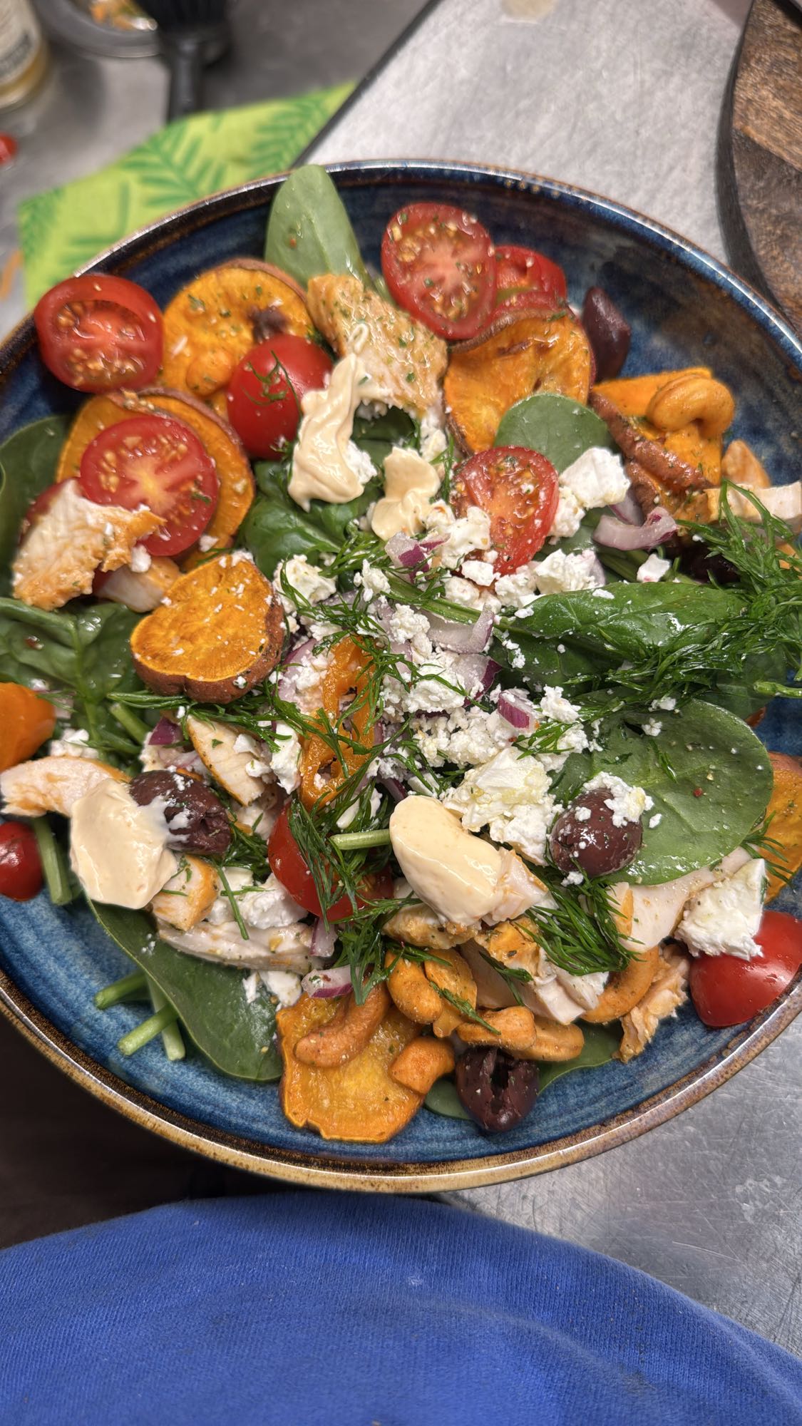 Kycklingsallad med feta