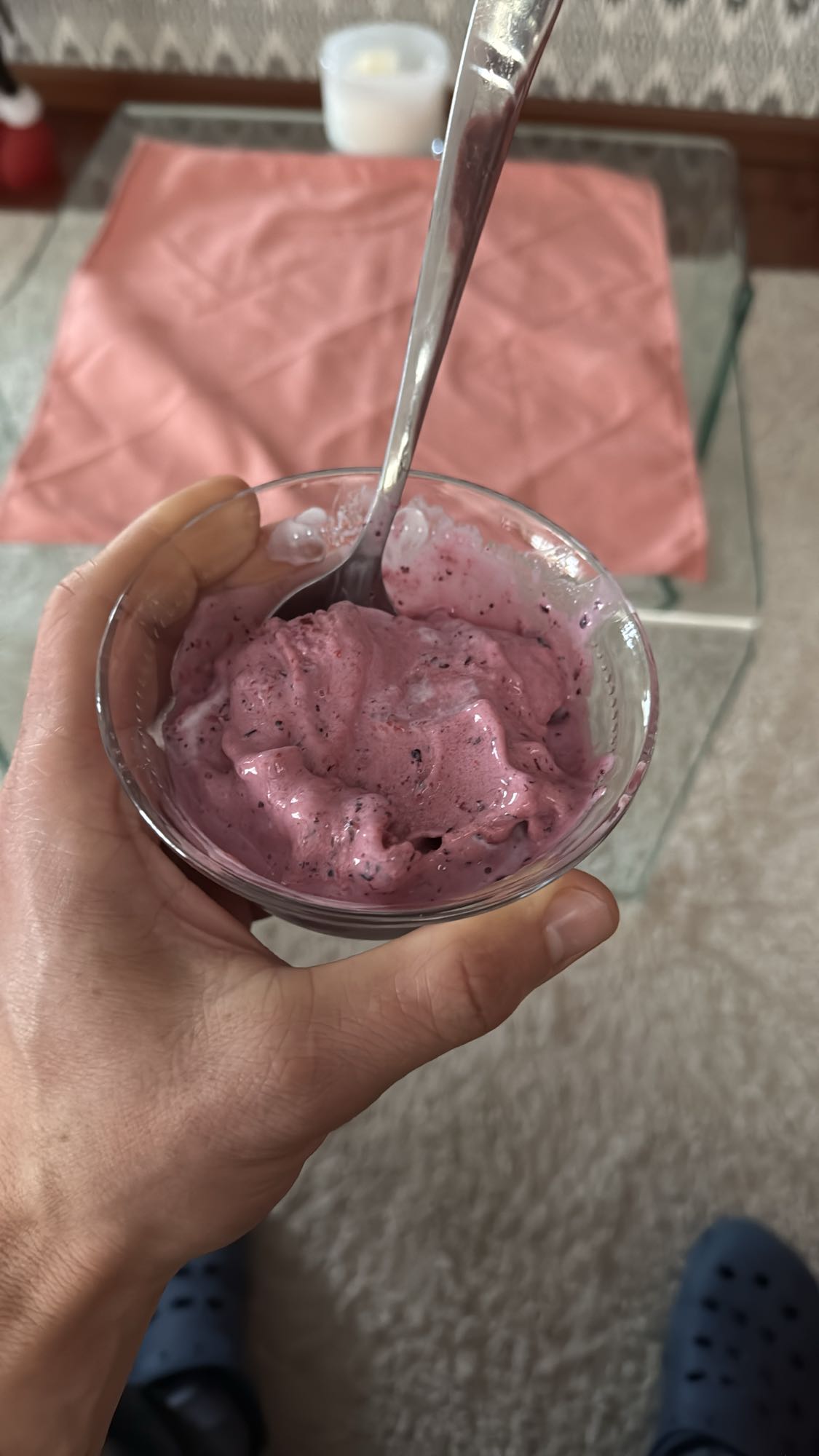 Helado de frutos rojos
