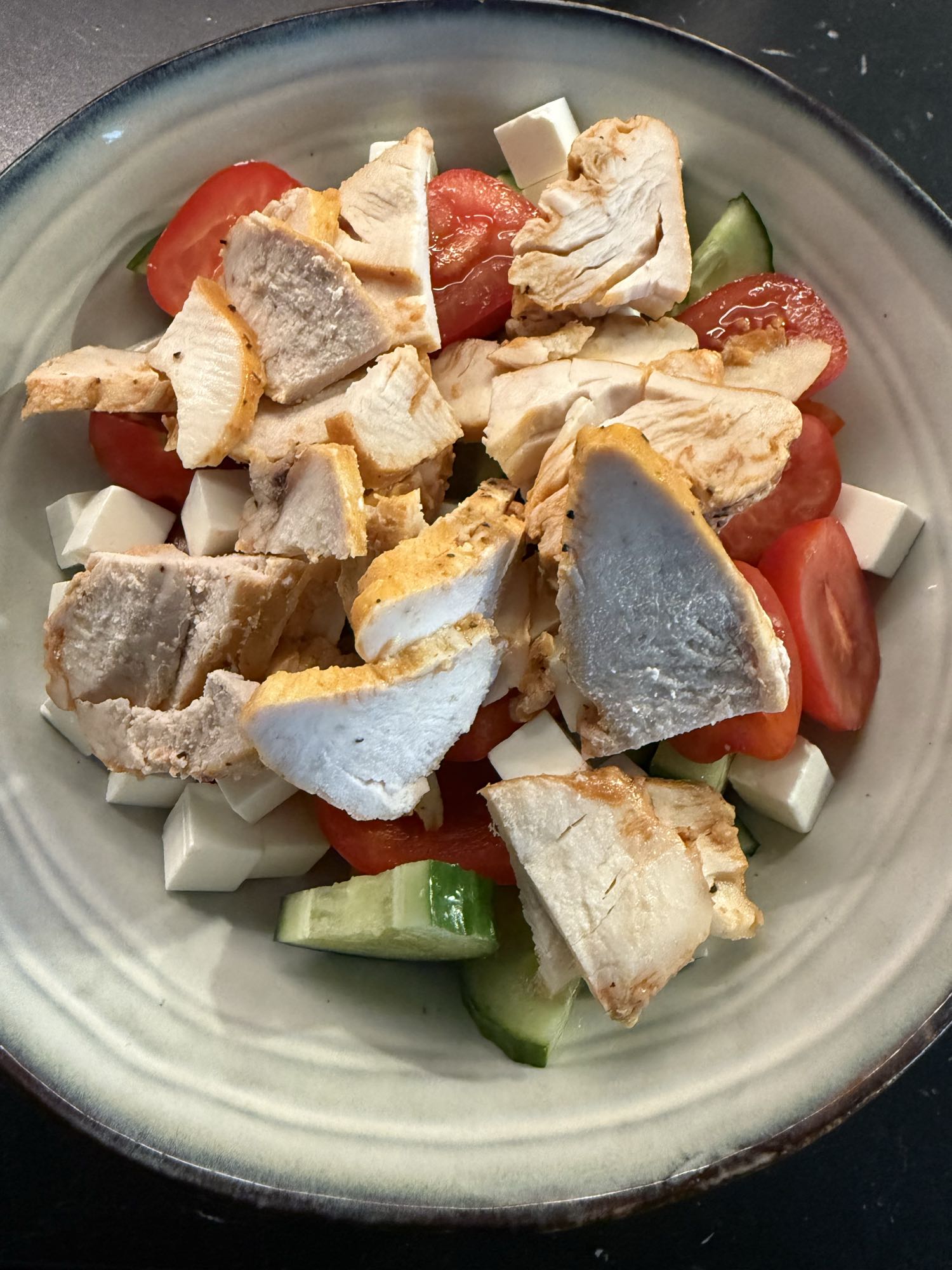 Kycklingsallad med fetaost