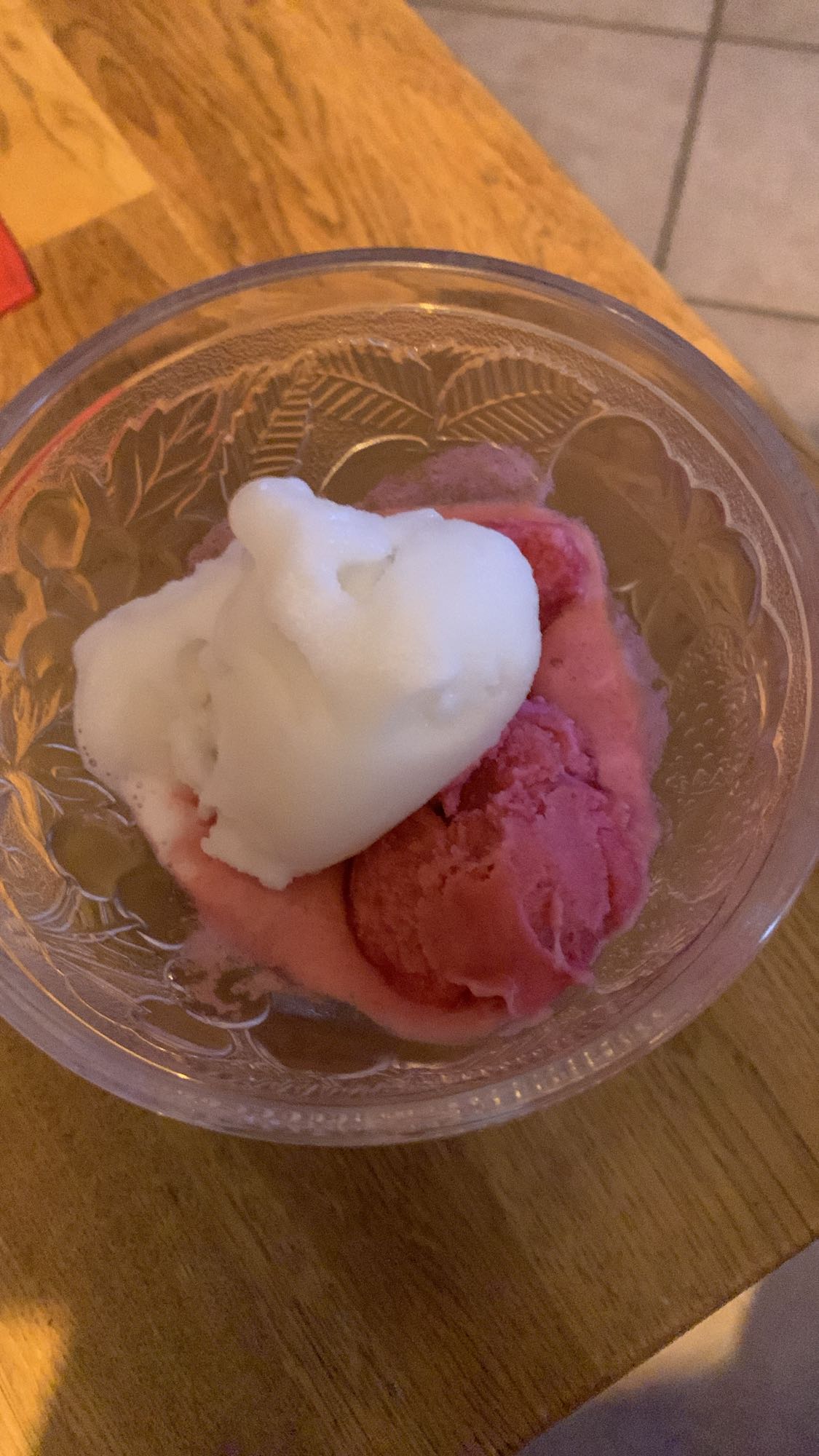 Sorbet citron et fruits rouges