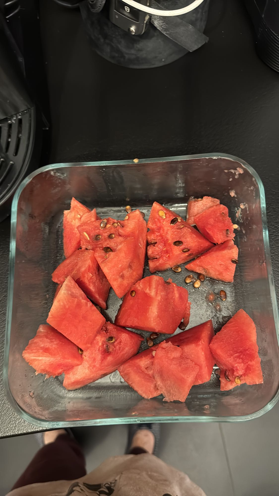 Cuburi de pepene roșu