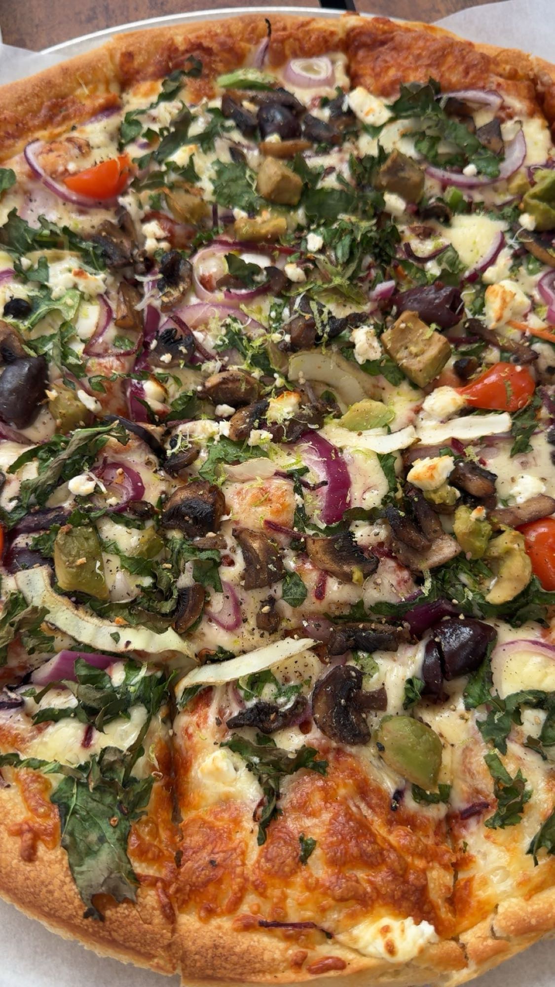 Vegetarpizza med ost