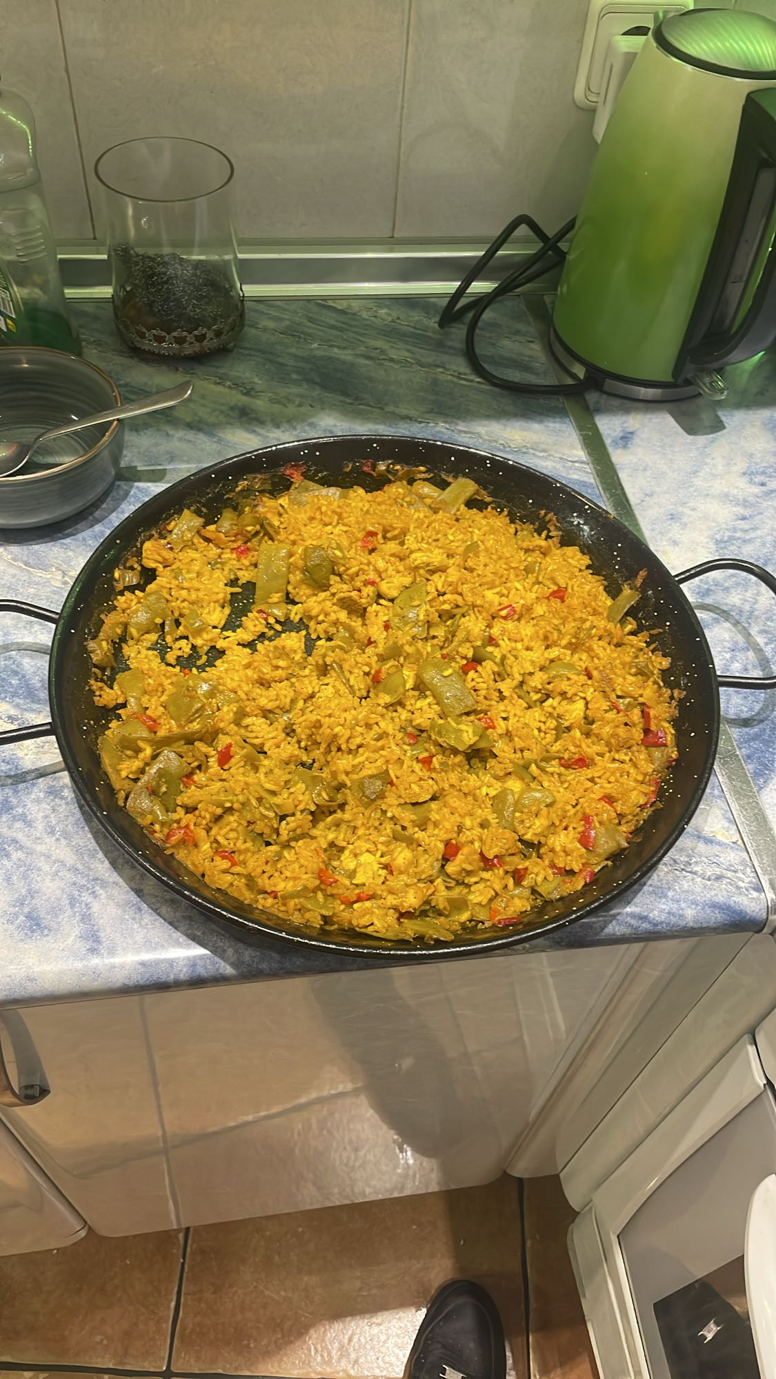 Paella de verduras