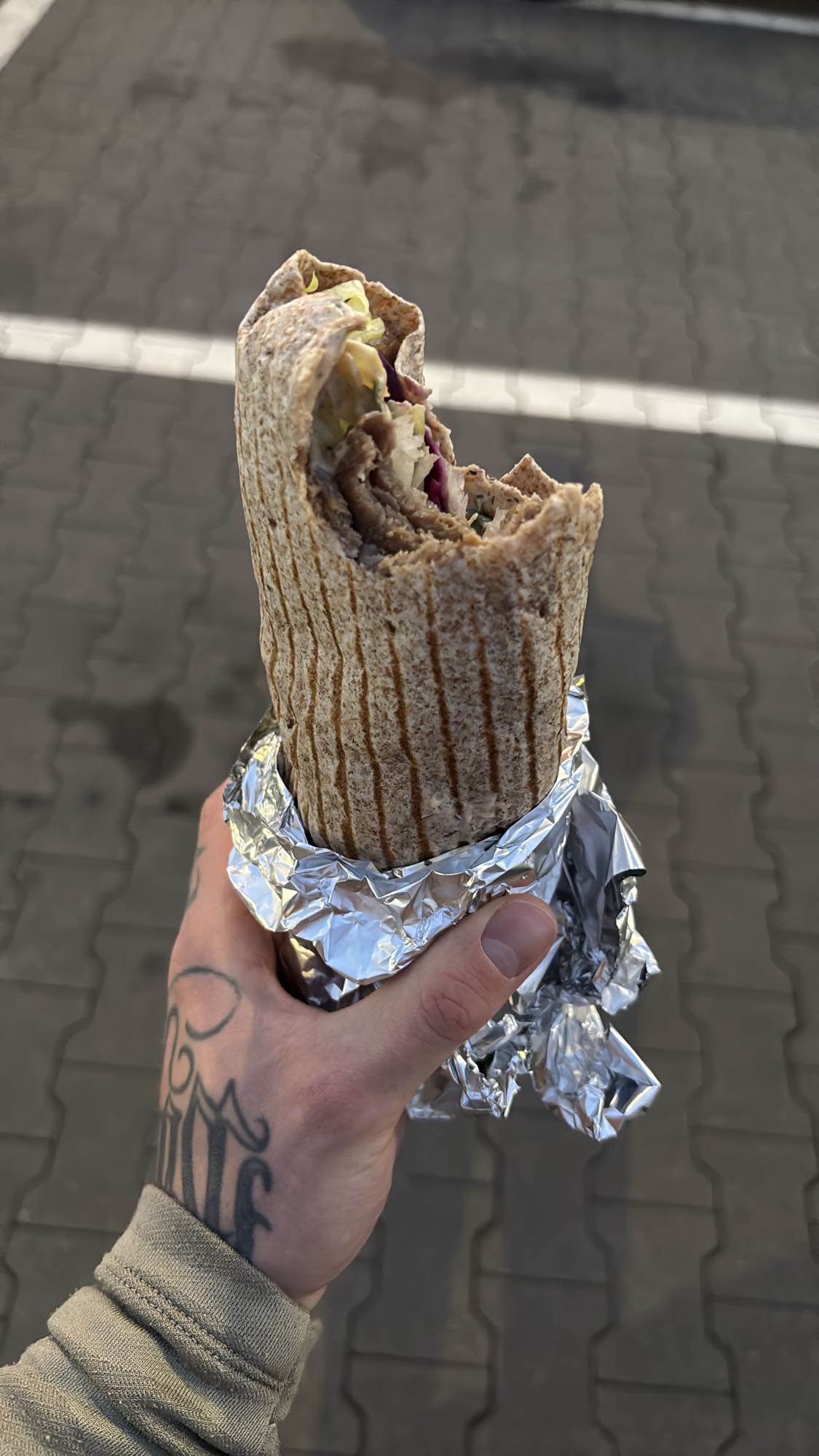 Wrap z wołowiną