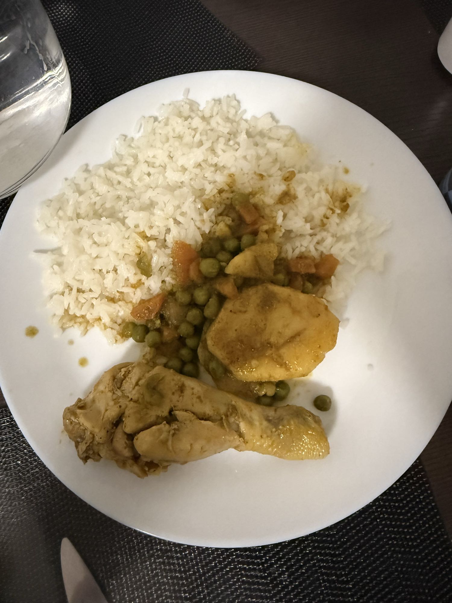 Poulet riz et légumes