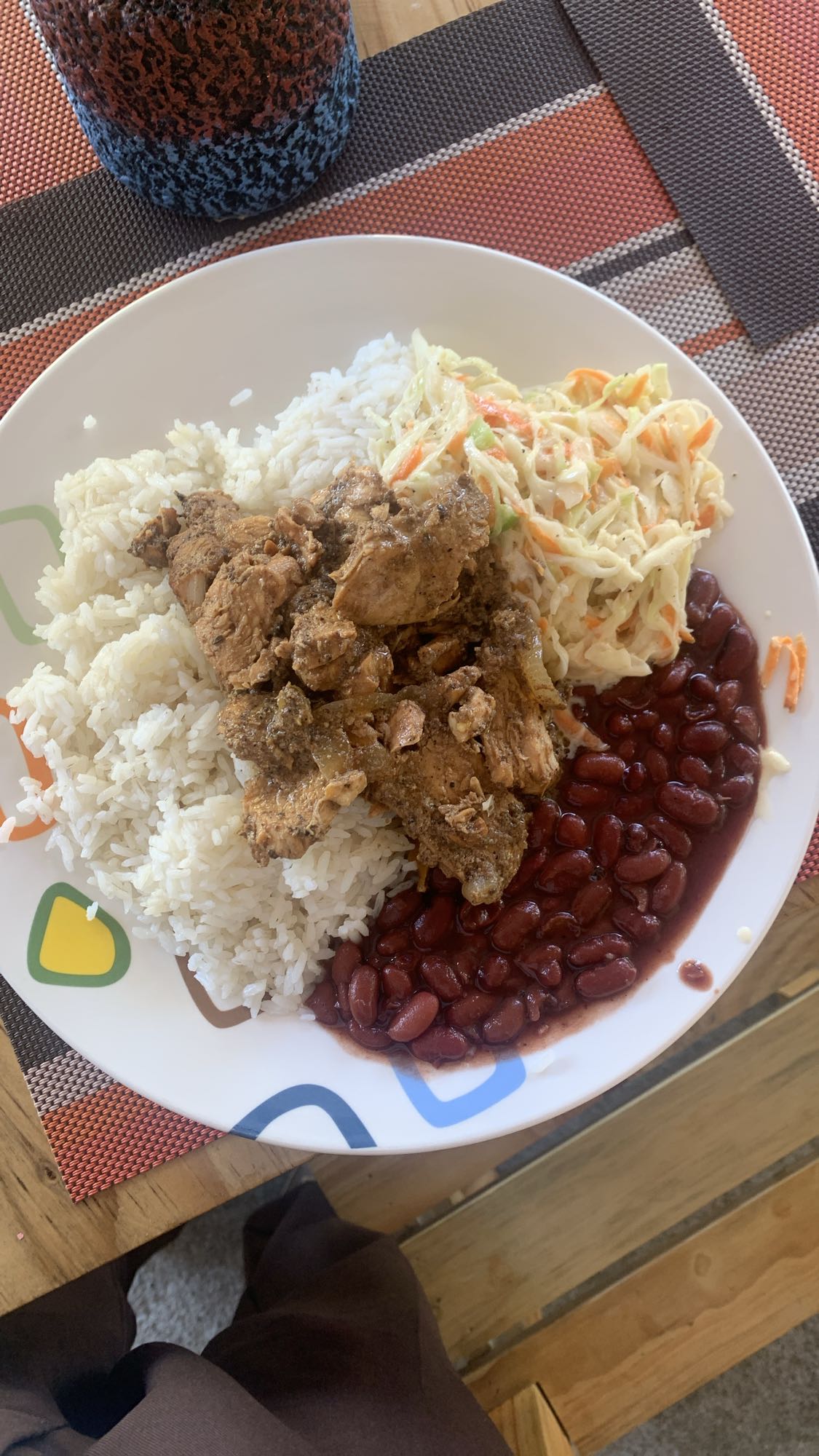 Rice, Chicken & Beans Plate