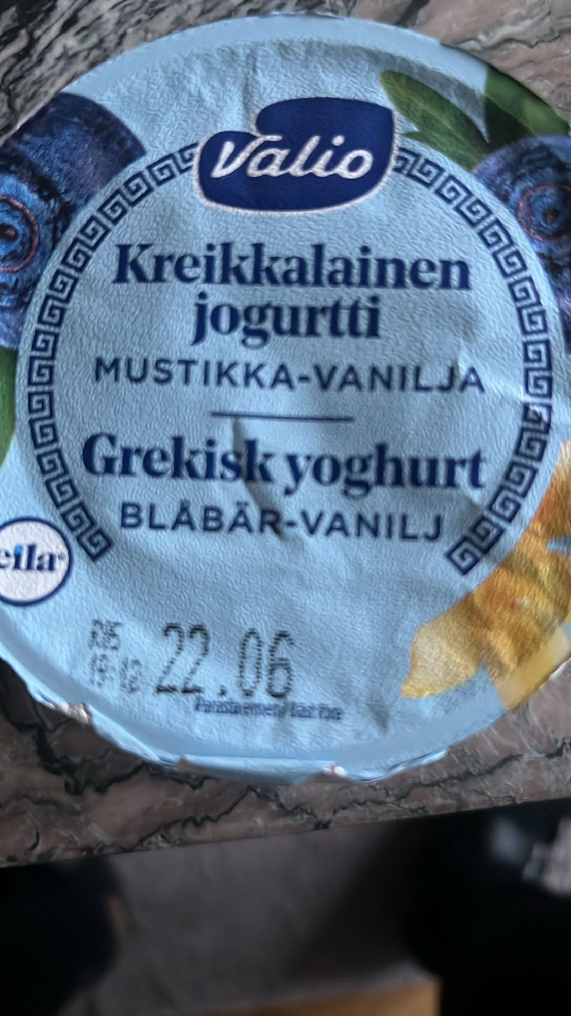 Blåbär-vanilj yoghurt