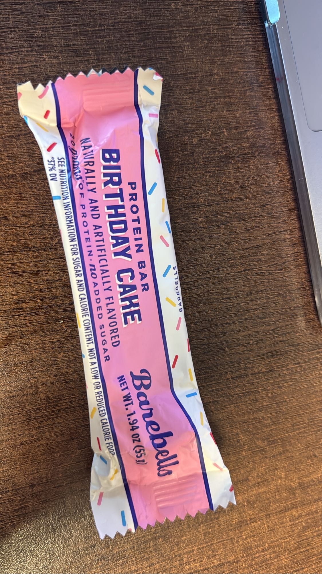 Barra proteína birthday cake