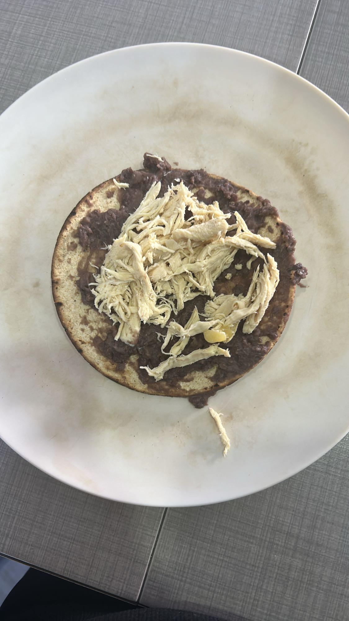 Tostada con pollo