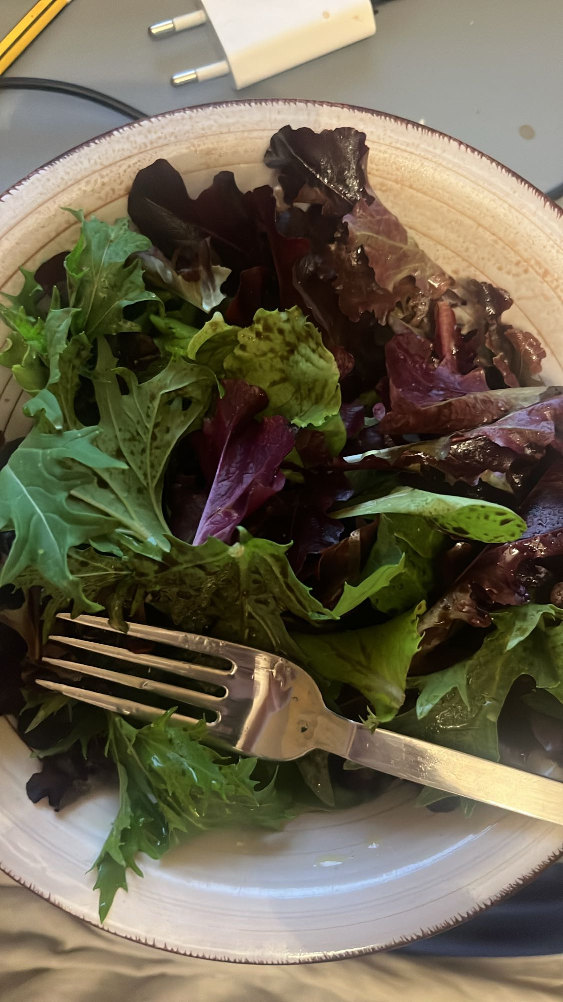 Ensalada de hojas verdes