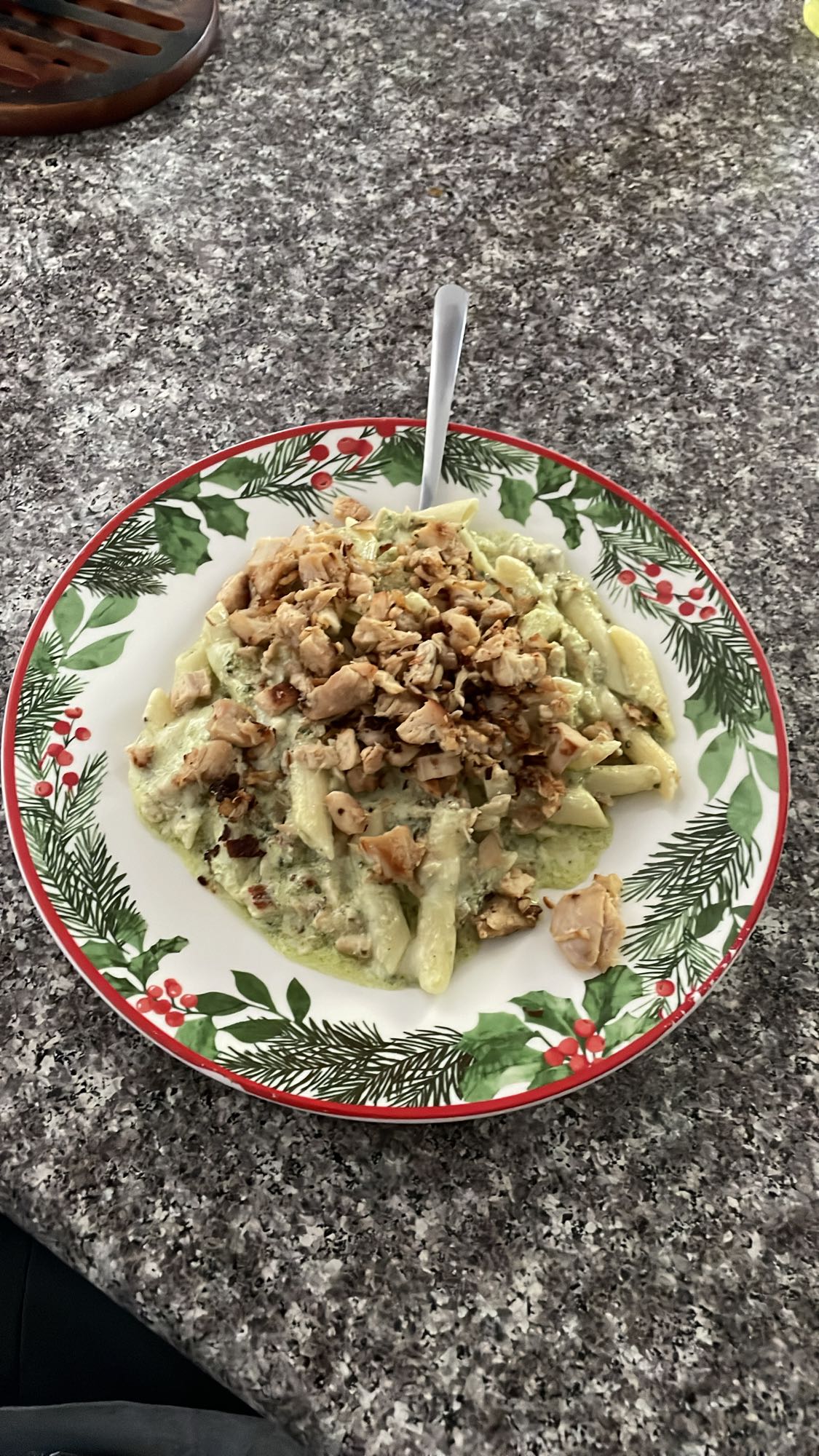 Chicken pesto pasta