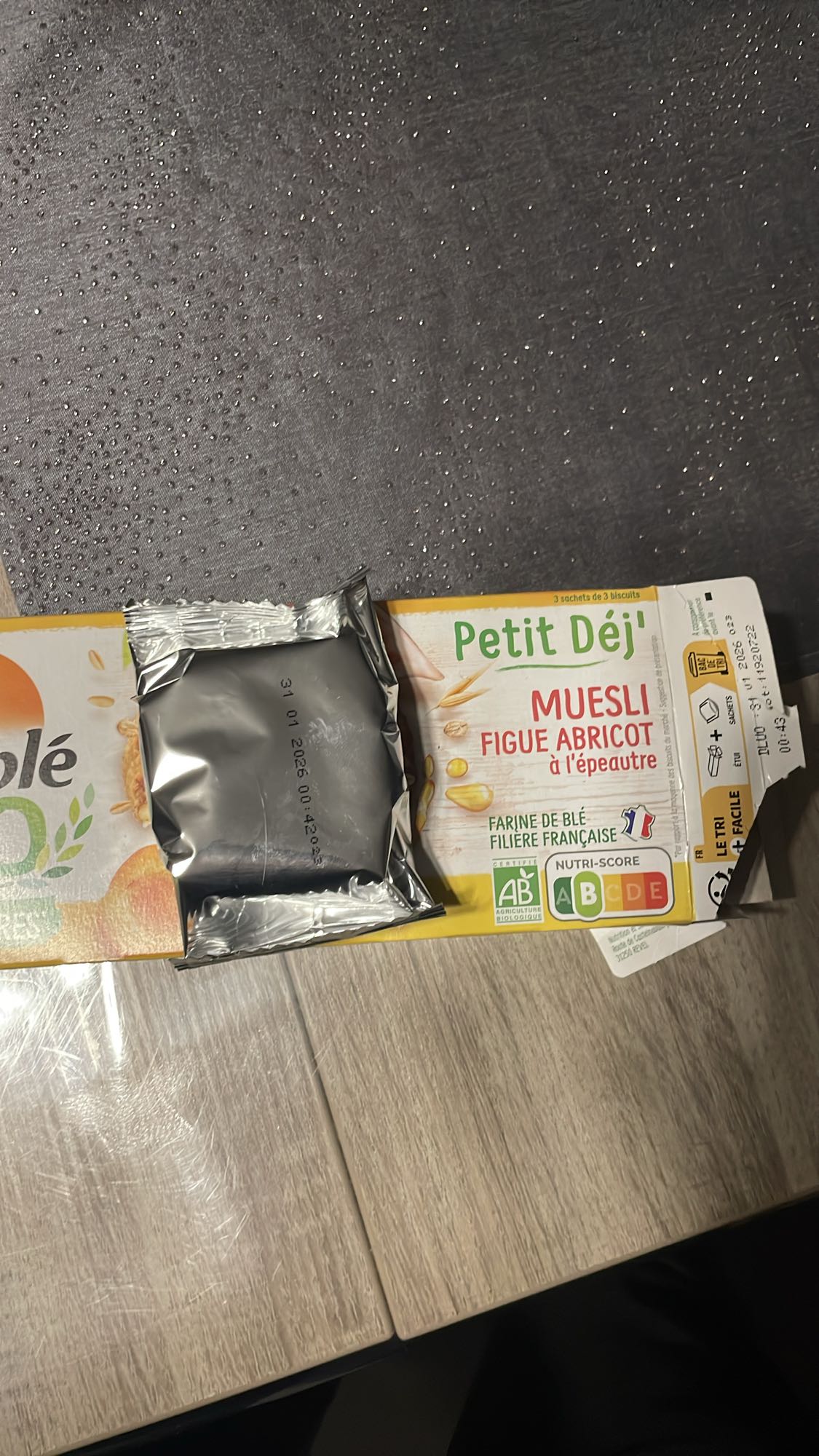 Muesli figue abricot