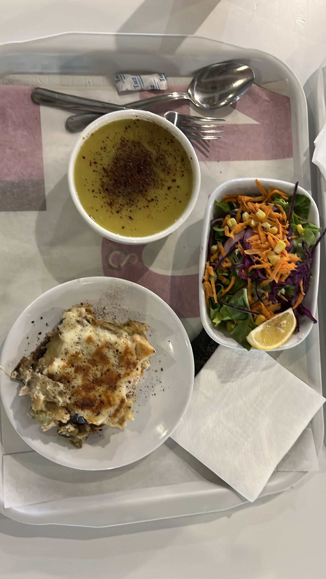 Saray tavuk sarma ve çorba