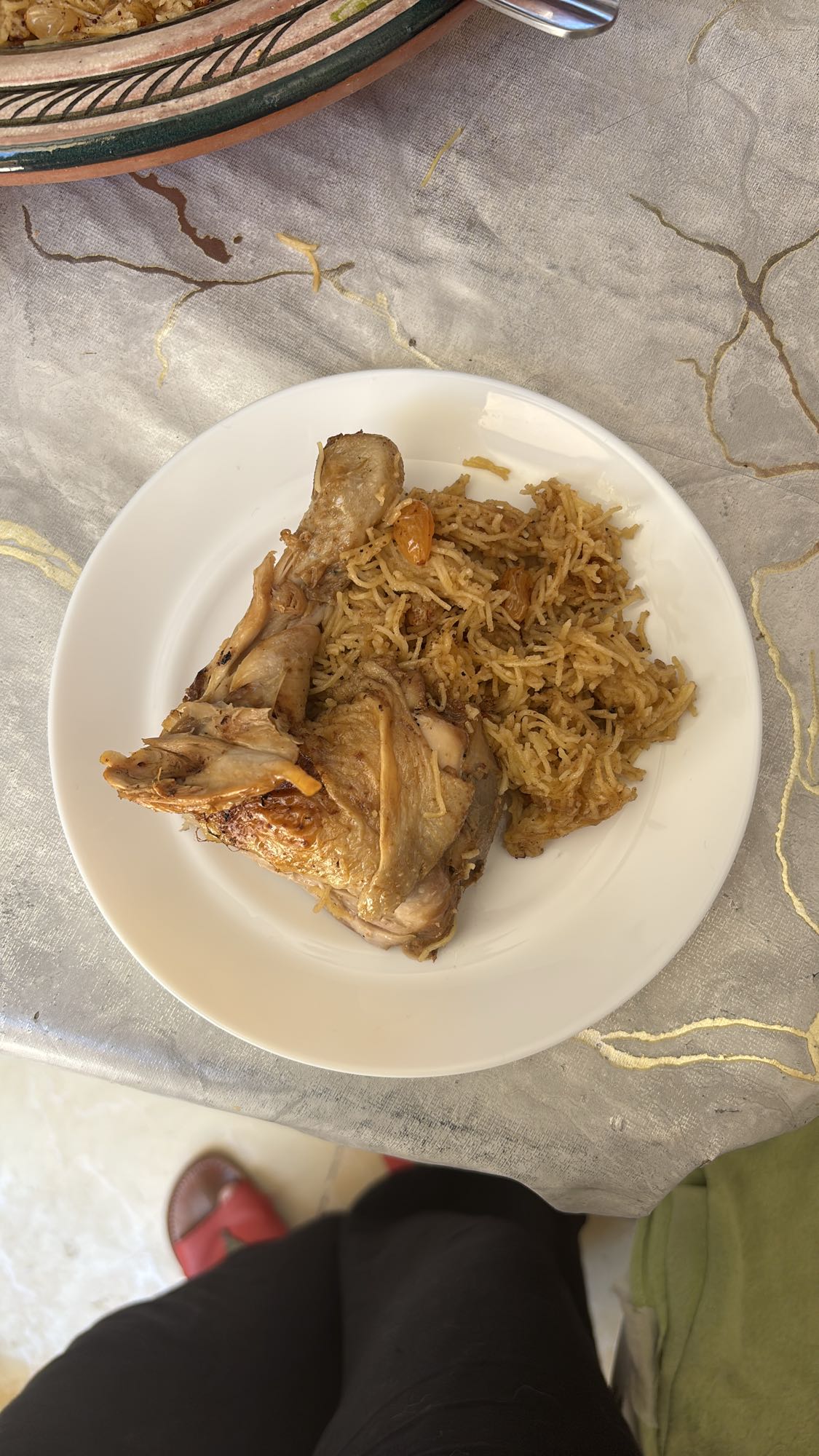 Poulet avec riz épicé