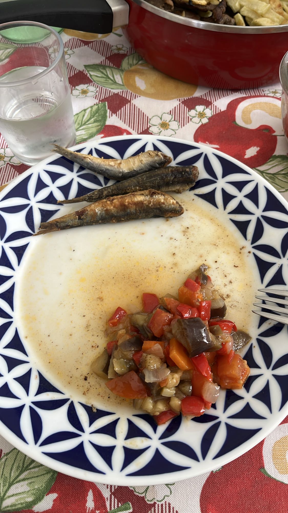 Sardinas con verduras