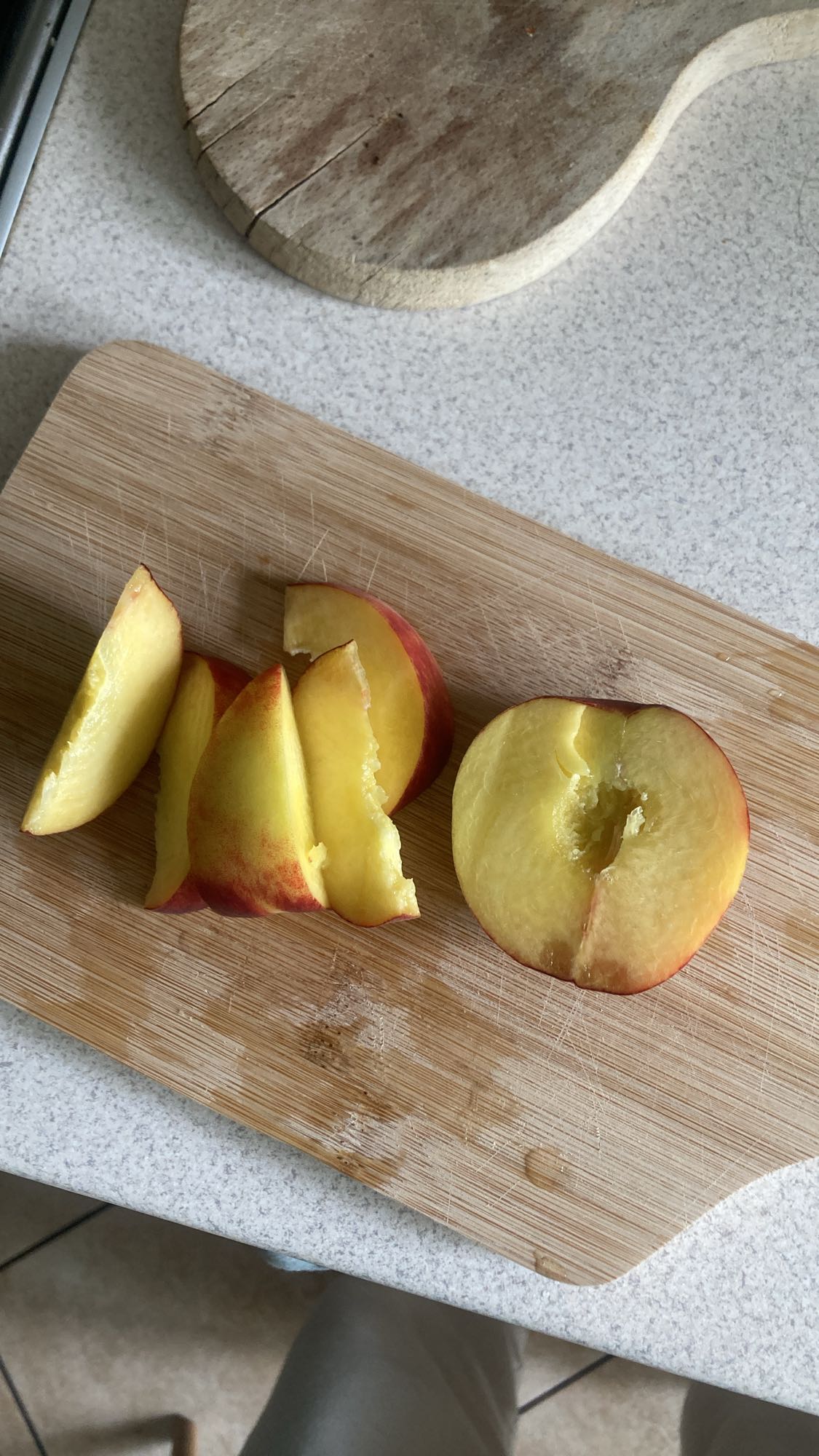 Sliced peach