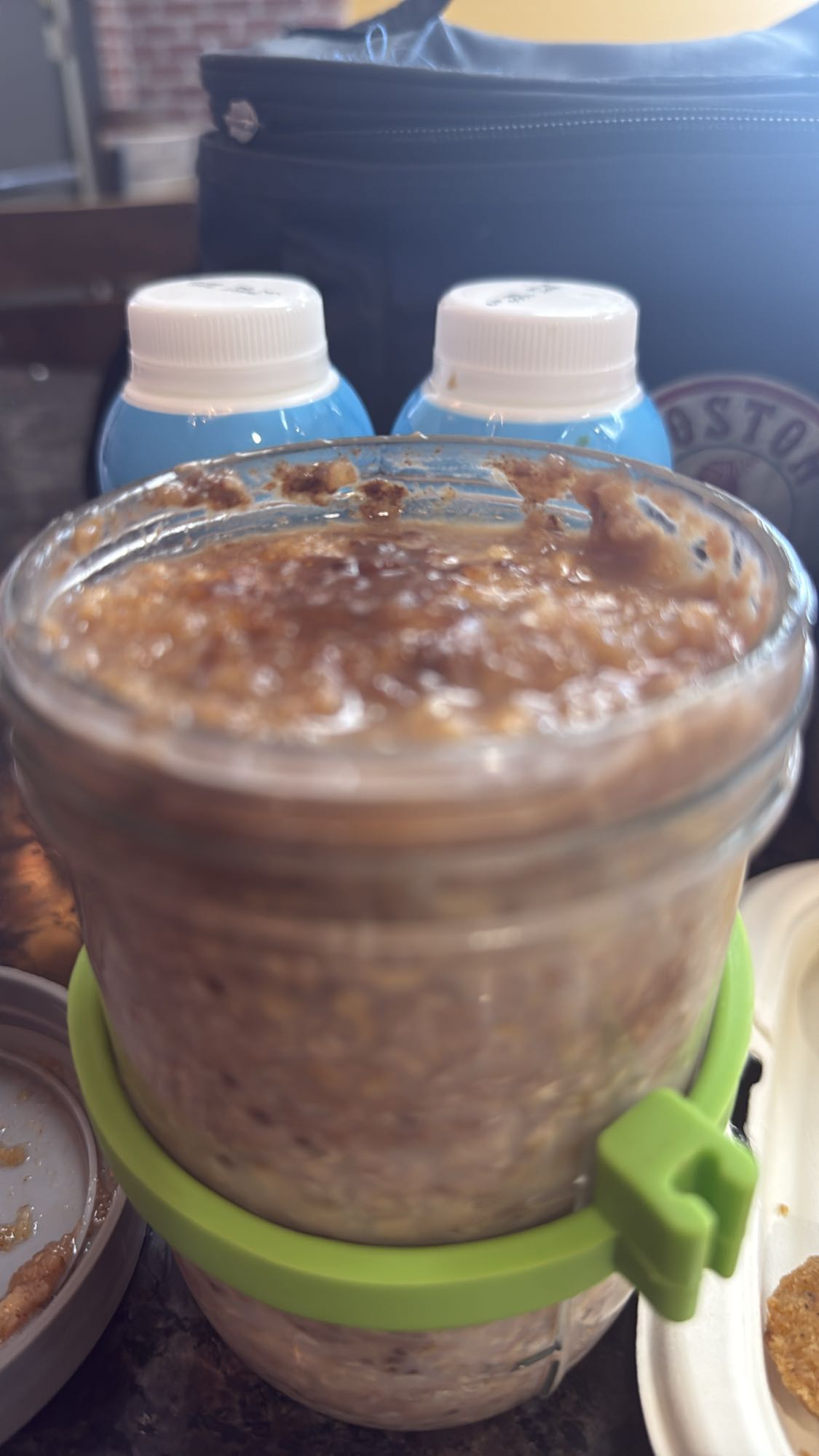 Gruau overnight protéiné chocolat et chia