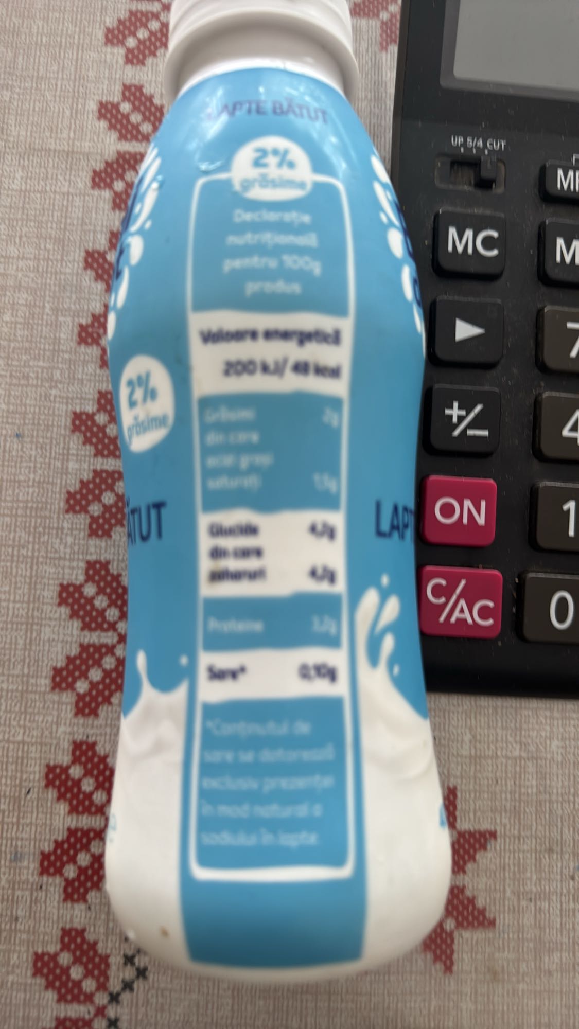 Lapte bătut 2% grăsime