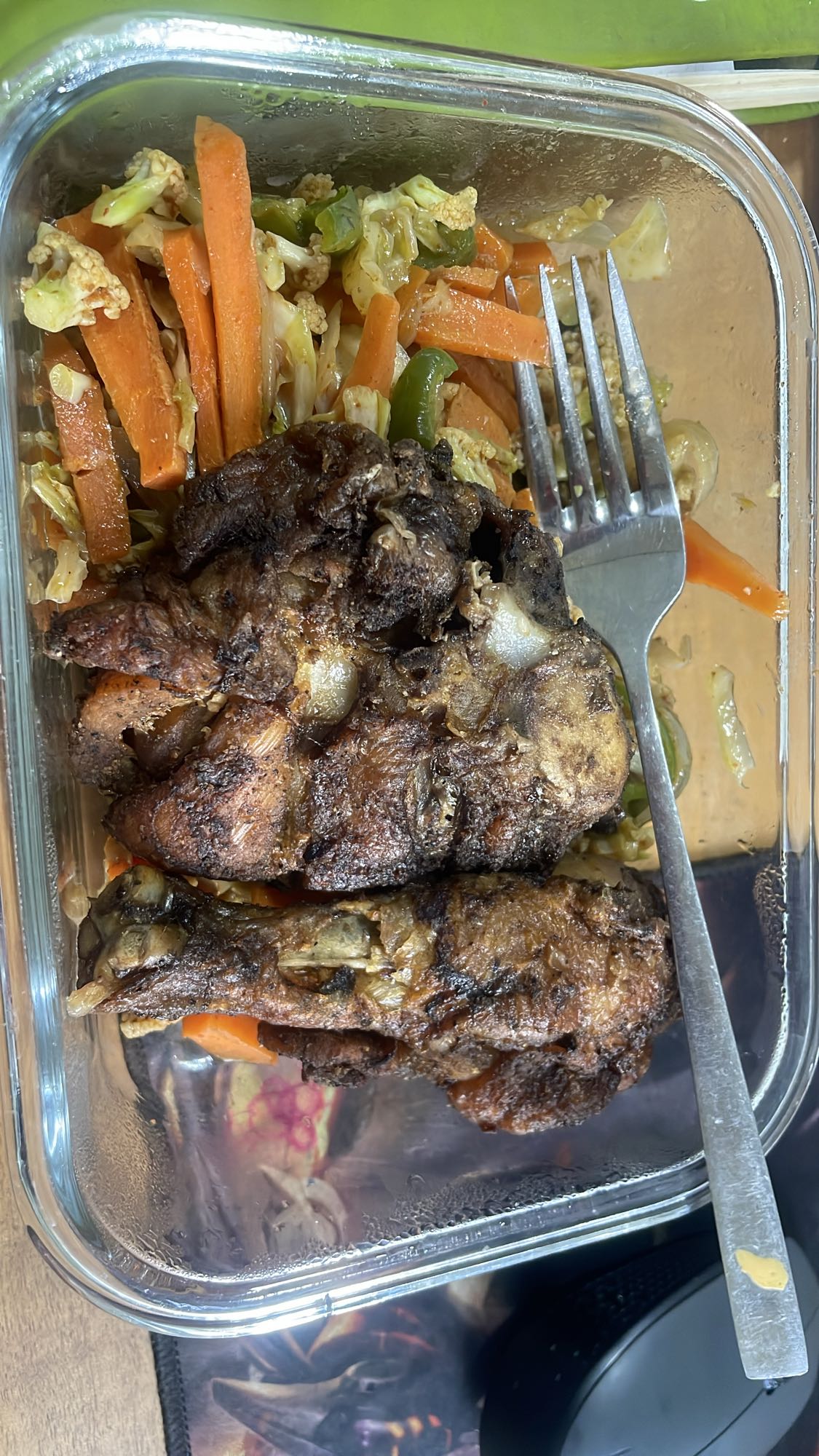 Grilled Meat with Veggies