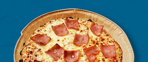 Pizza de jamón y queso